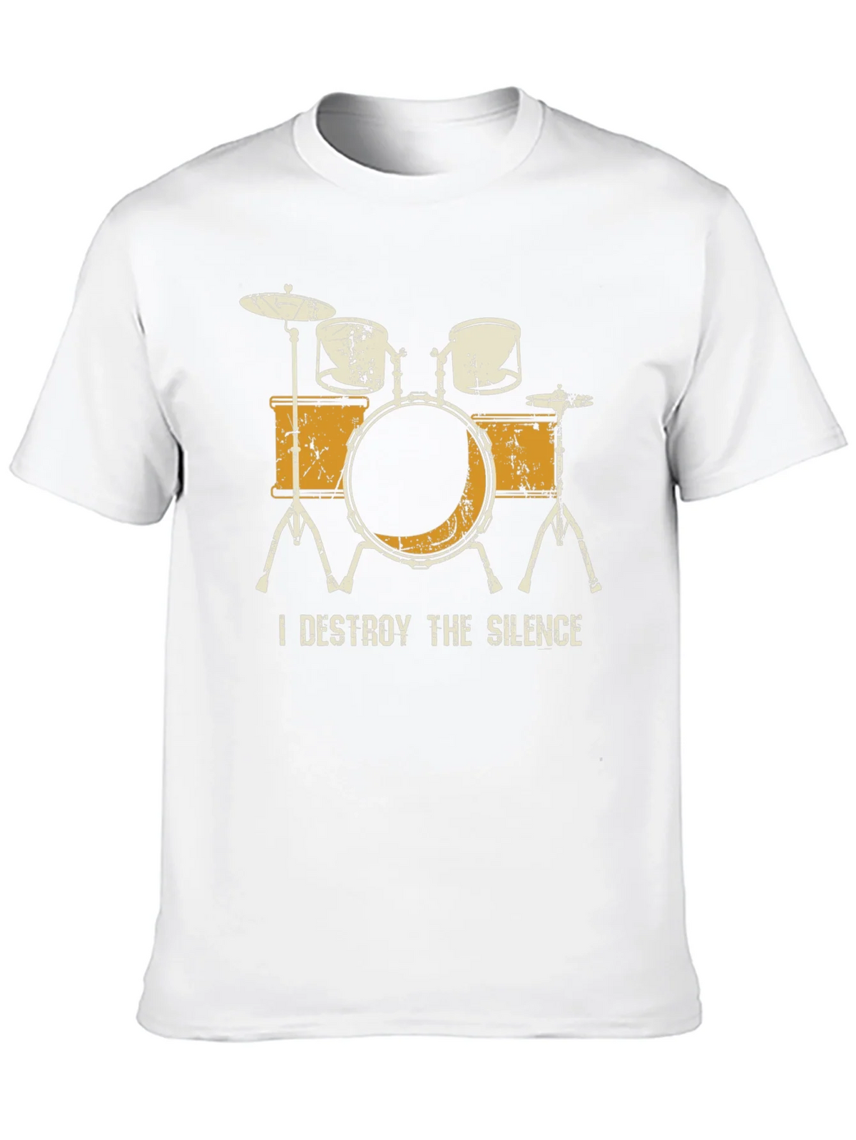 I Destroy The Silence Drum Set Graphic Tee product image 12
