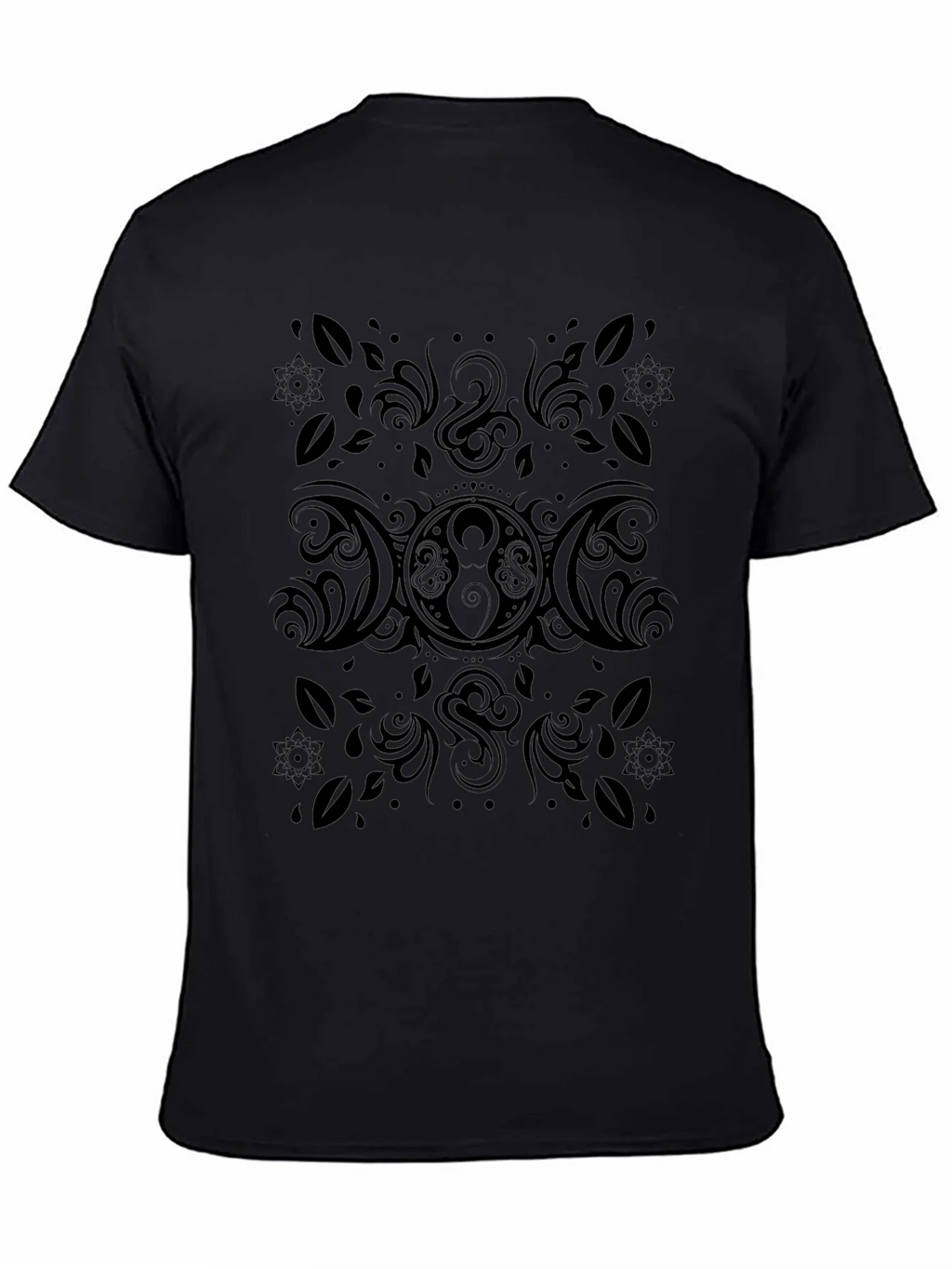 Black Triple Moon Goddess T-Shirt product image 7