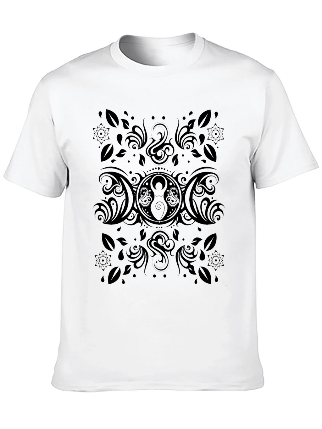 Black Triple Moon Goddess T-Shirt product image 12