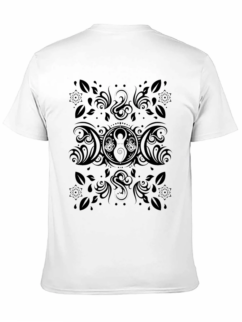 Black Triple Moon Goddess T-Shirt product image 2