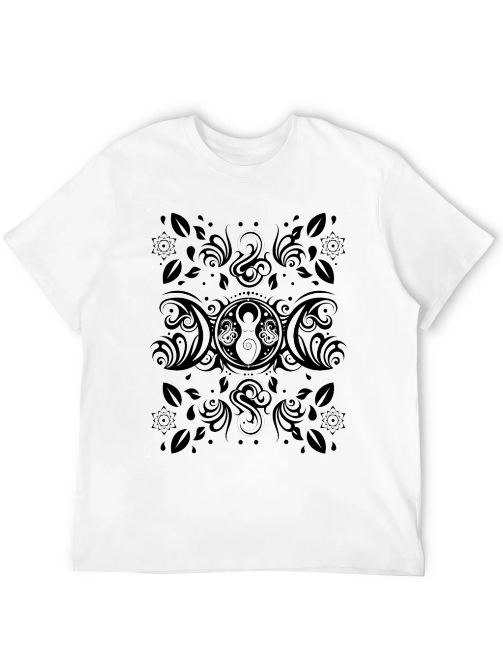 Black Triple Moon Goddess T-Shirt product image 3