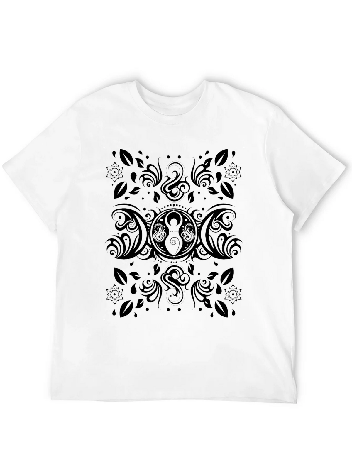 Black Triple Moon Goddess T-Shirt product image 3