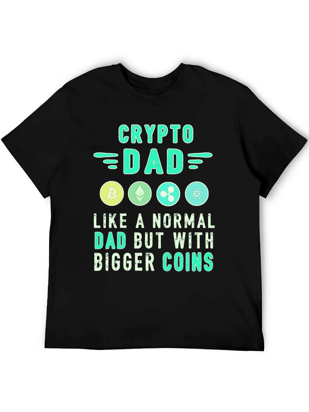 Crypto Dad T-Shirt - Bitcoin Ethereum XRP product image 8