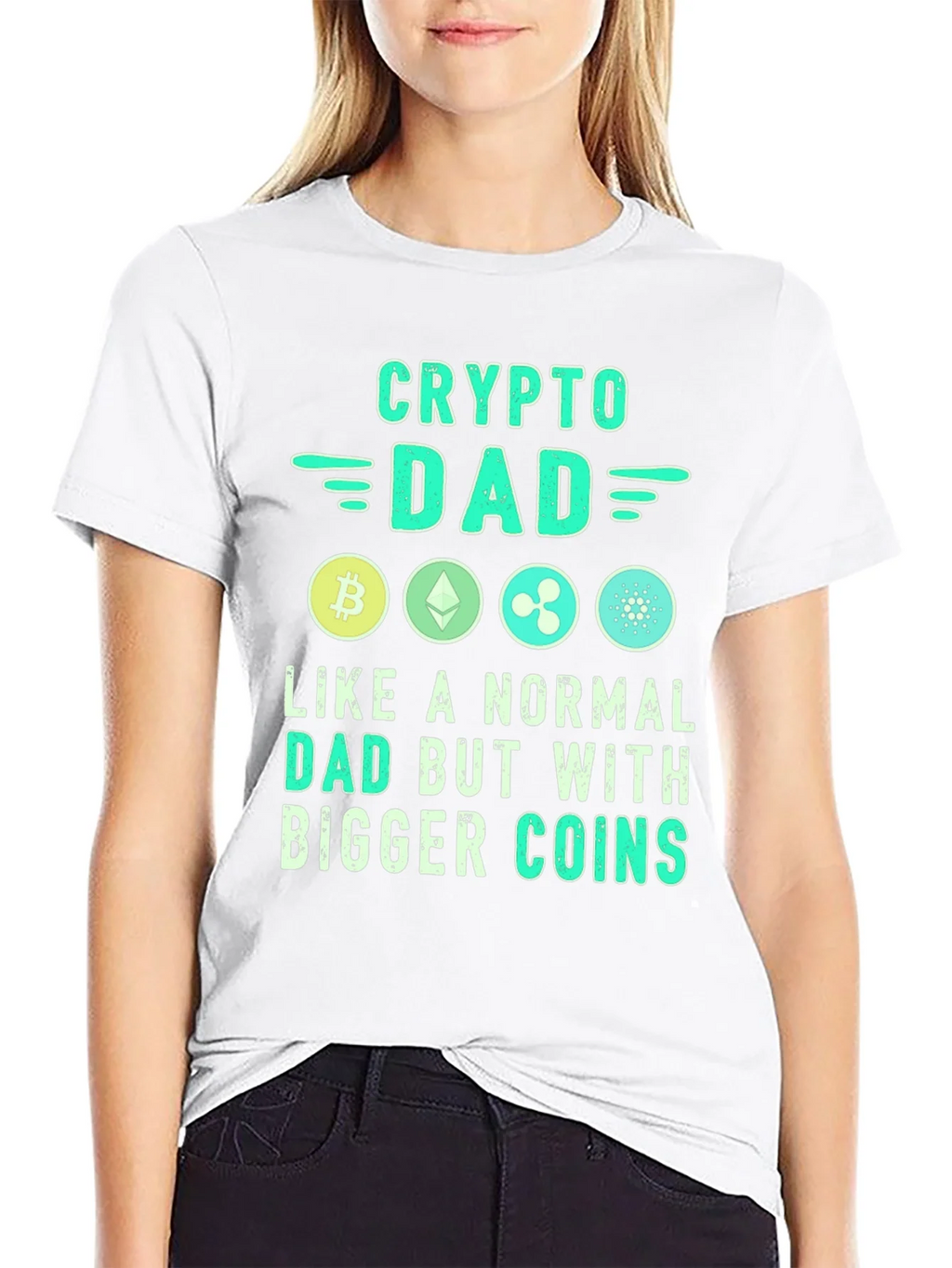 Crypto Dad T-Shirt - Bitcoin Ethereum XRP product image 11