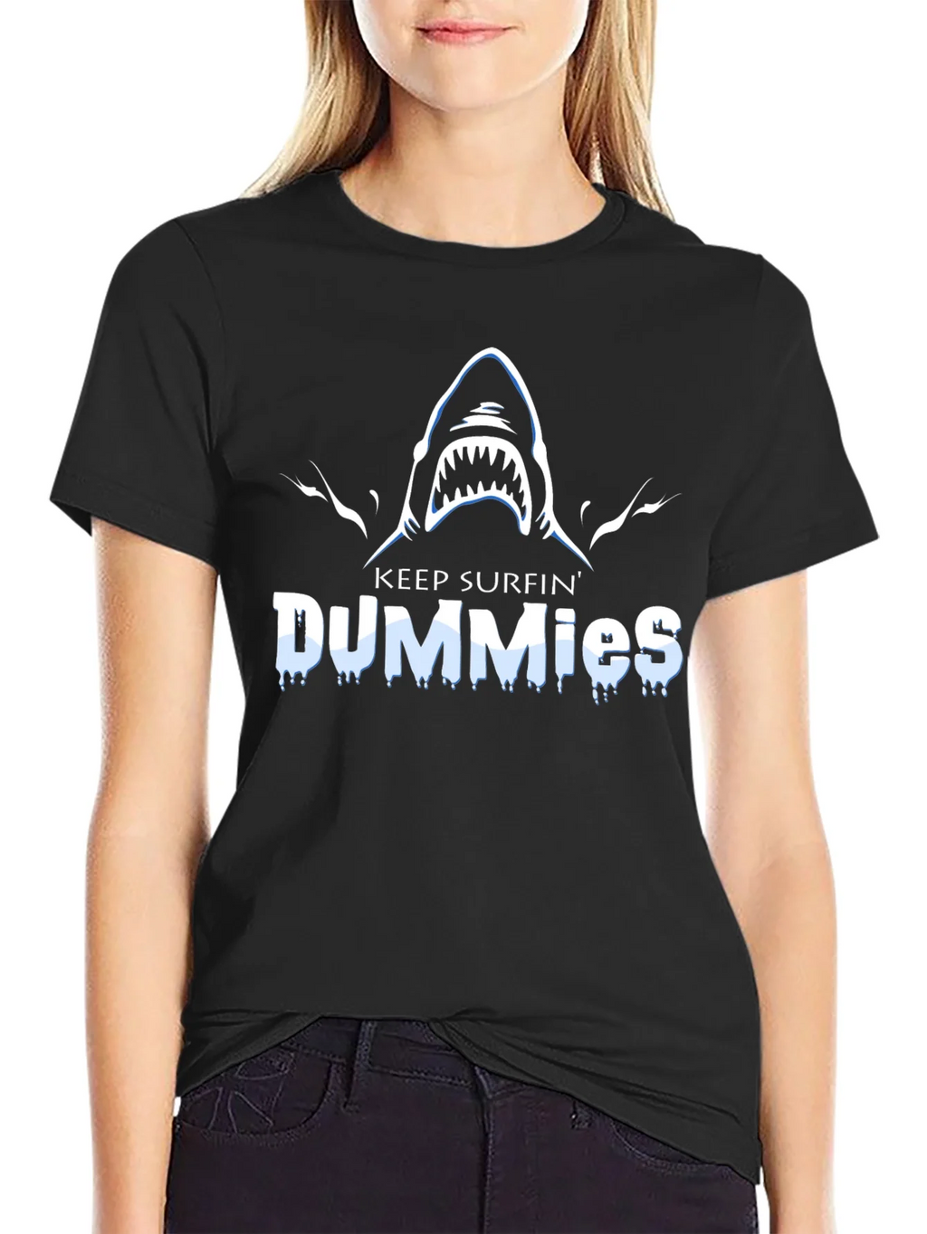 Keep Surfin Dummies Shark Graphic T-Shirt product image 5