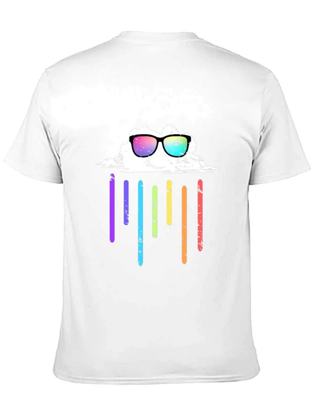 Rainbow Cloud Graphic Tee - Black T-Shirt product image 2