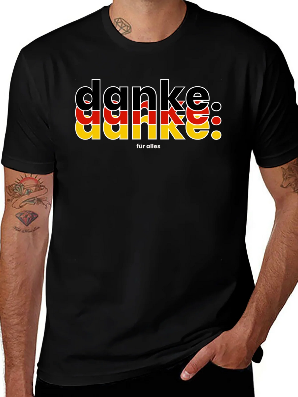 Danke T-Shirt - German Flag Colors product image 1