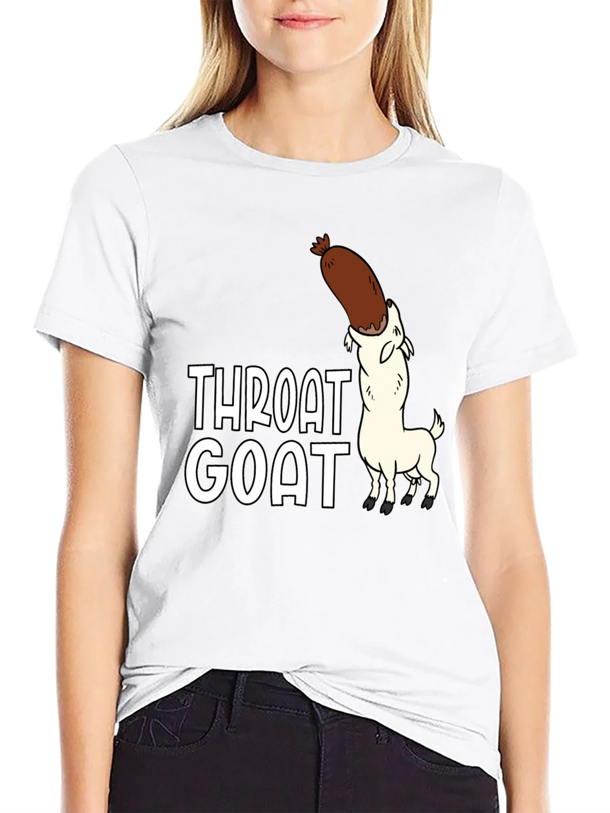 Throat Goat Graphic Tee - Black Unisex Shirt product image 11