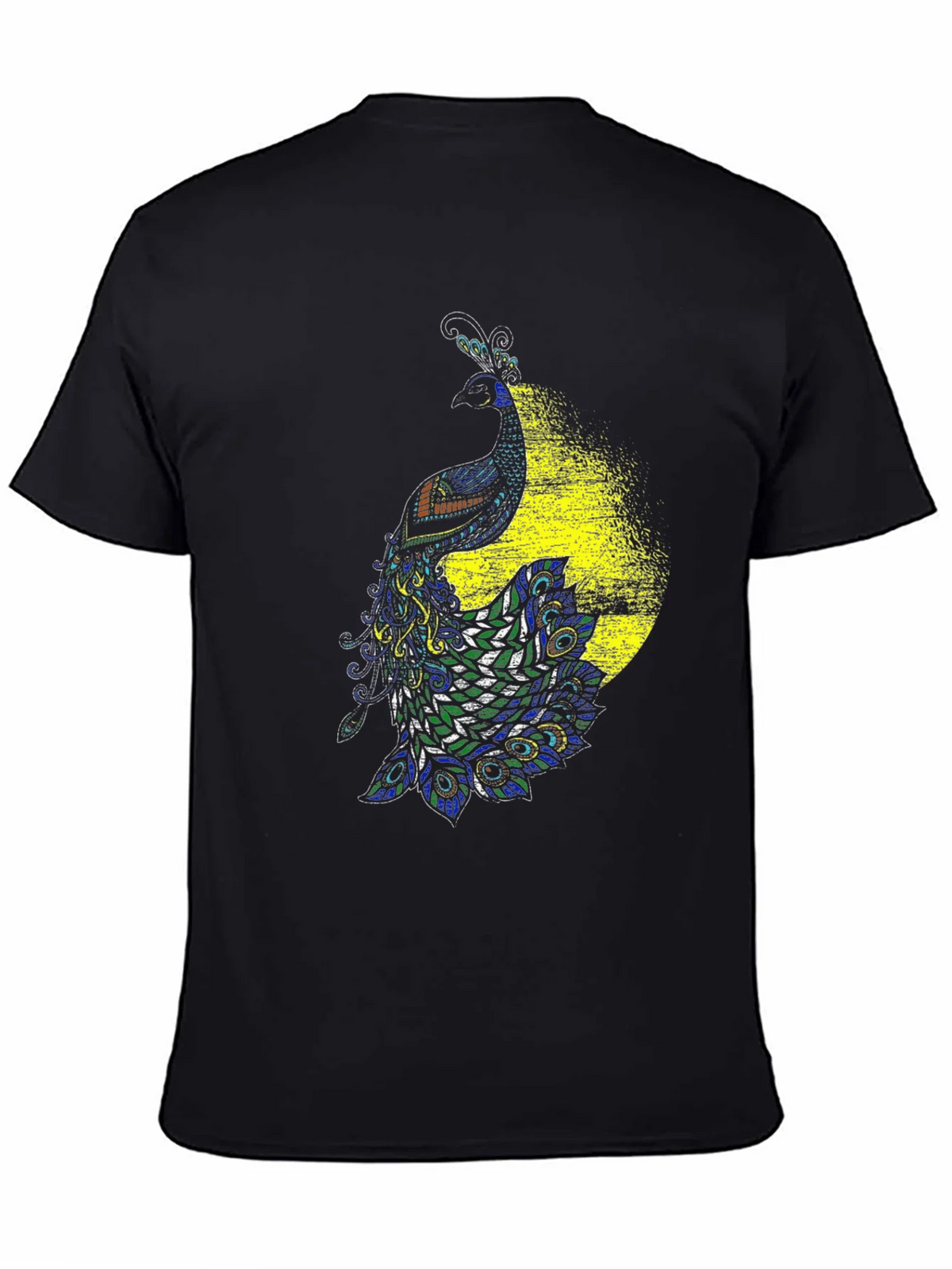 Peacock Graphic Black T-Shirt - Bold & Stylish Design product image 7