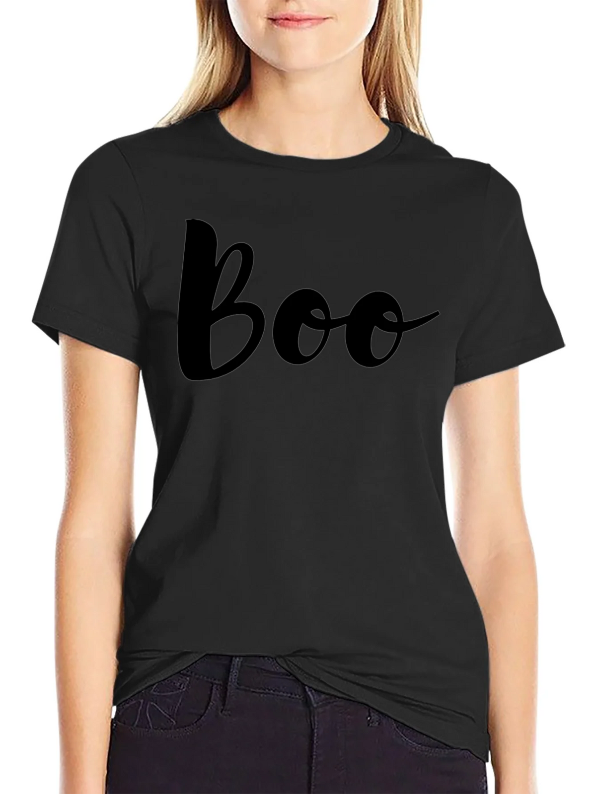 Boo Crew Black T-Shirt - Halloween Fashion product image 5