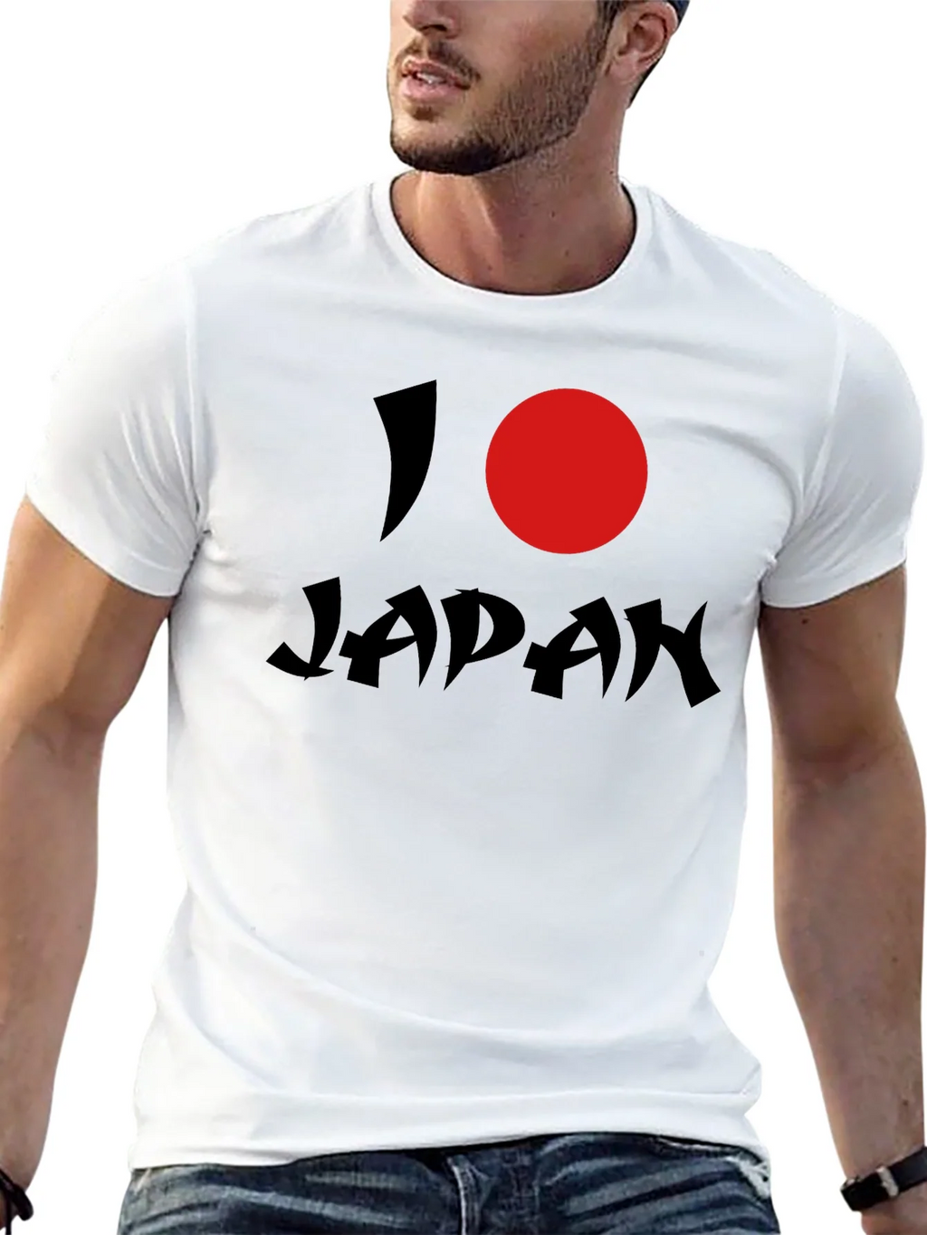 I Heart Japan Graphic Tee - Black Short Sleeve Shirt product image 4