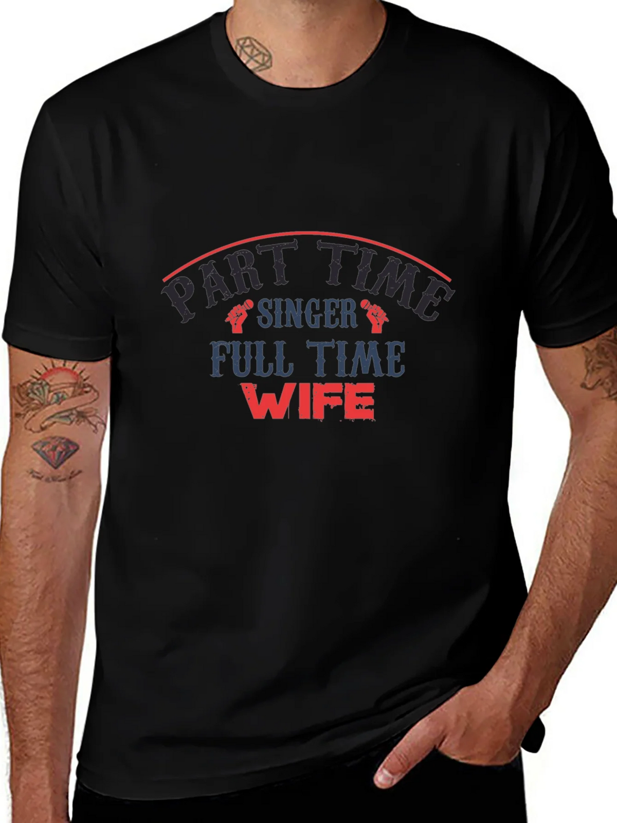 Part Time Singer Full Wife Graphic T-Shirt product image 1