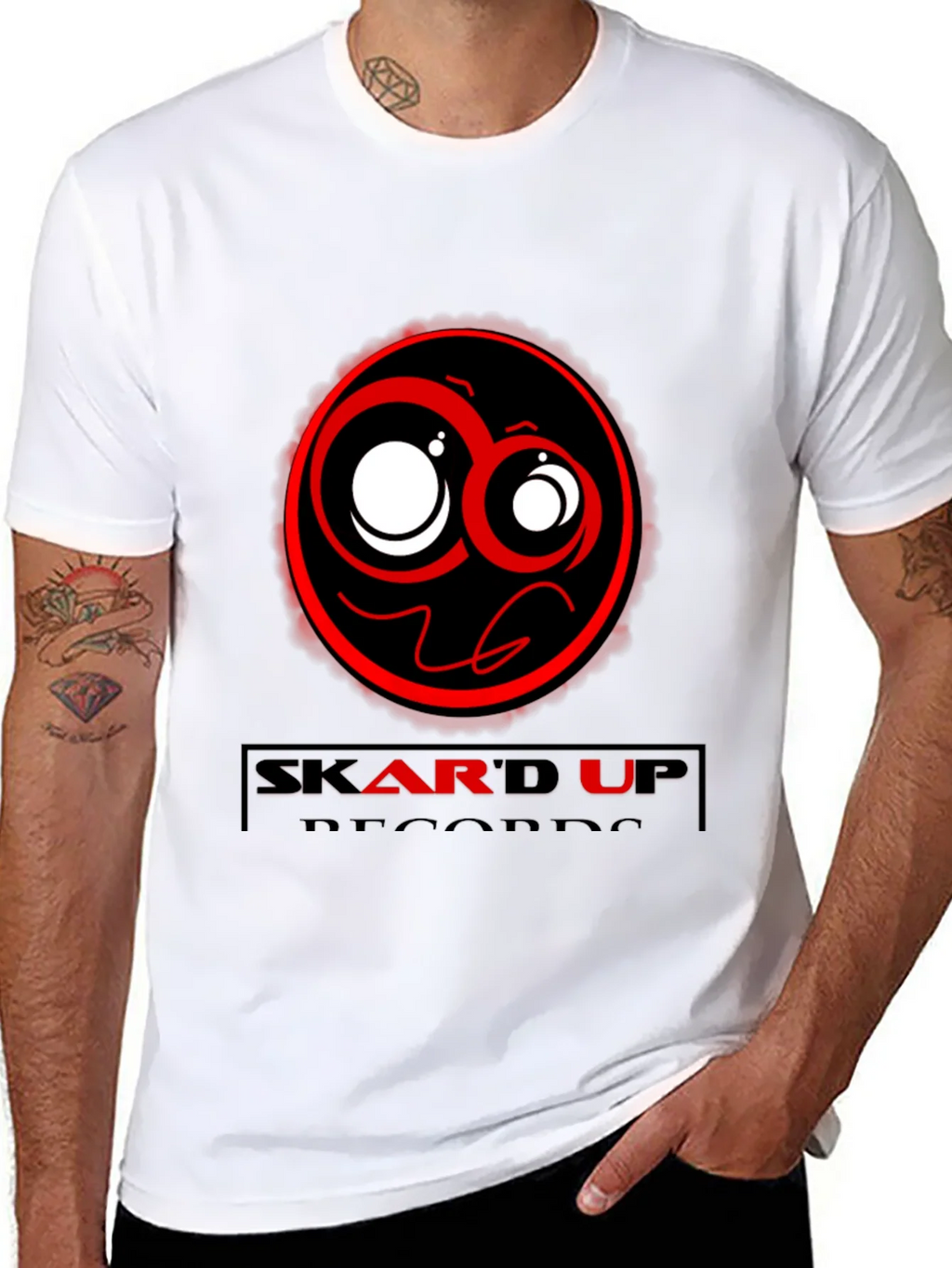 Skard Up Records Black Graphic Tee product image 10