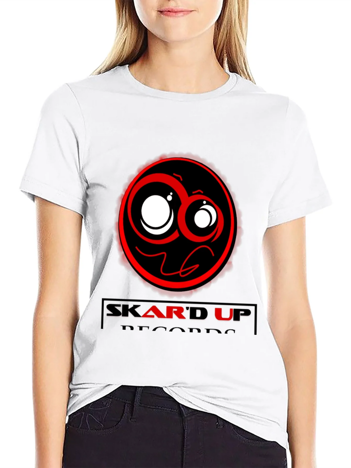 Skard Up Records Black Graphic Tee product image 11