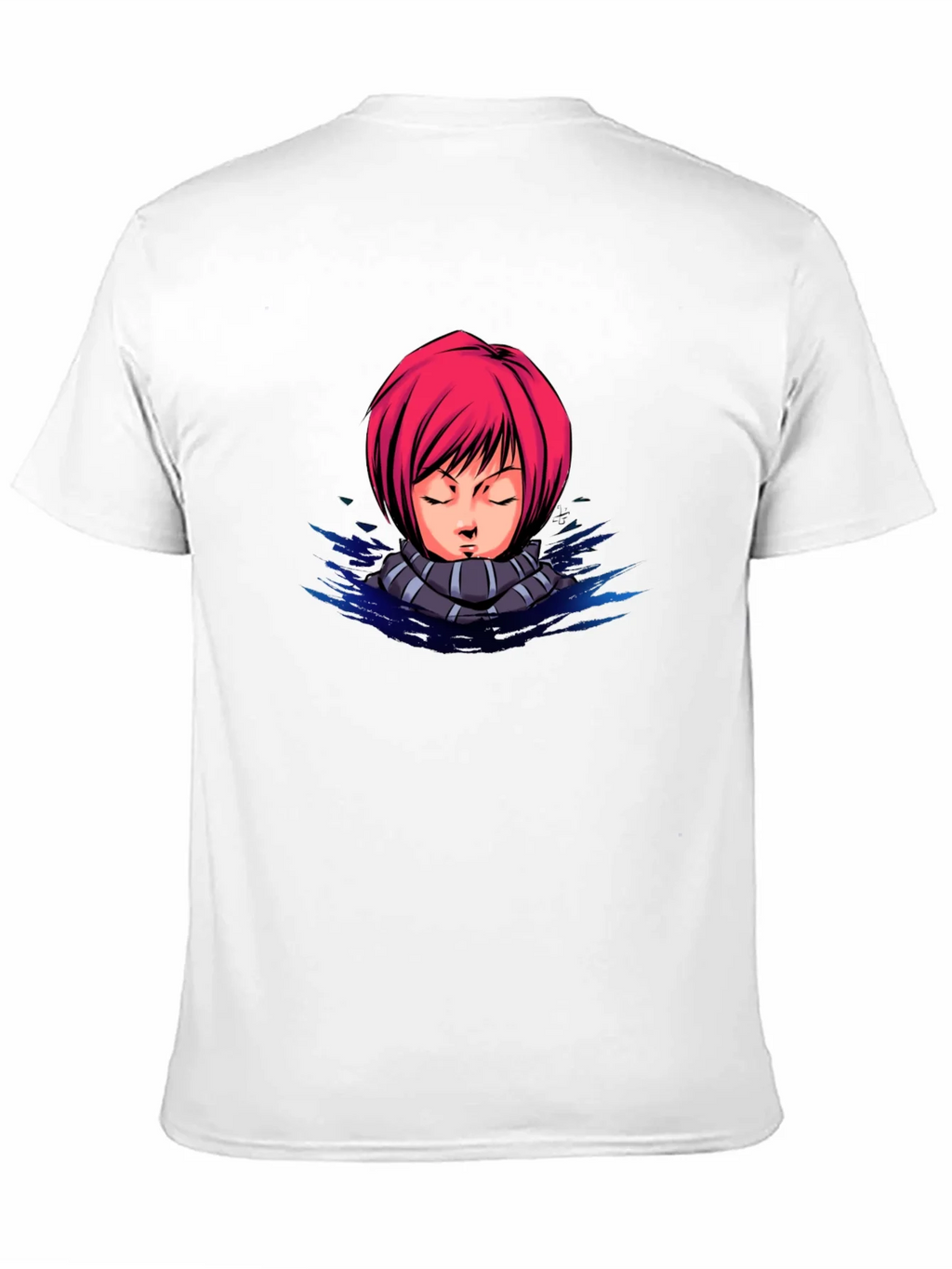 Anime Girl Graphic Tee - Black Cotton T-Shirt product image 2