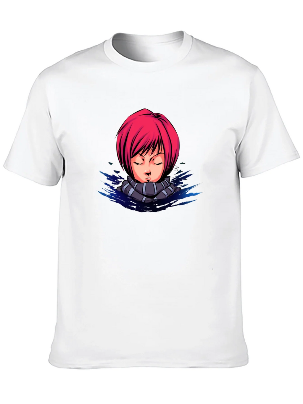 Anime Girl Graphic Tee - Black Cotton T-Shirt product image 12