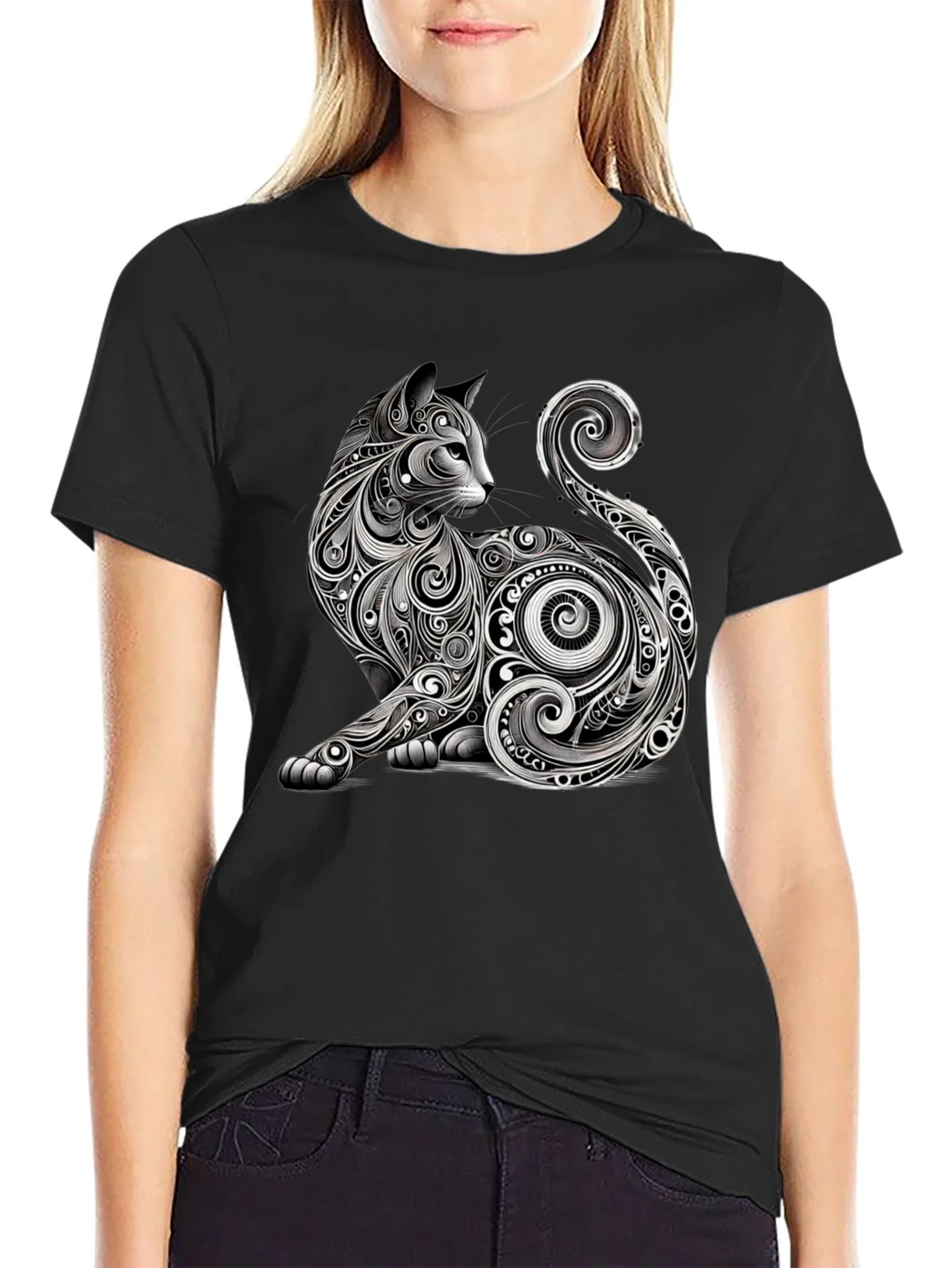 Stylish Cat Graphic Tee - Unique Design product image 5