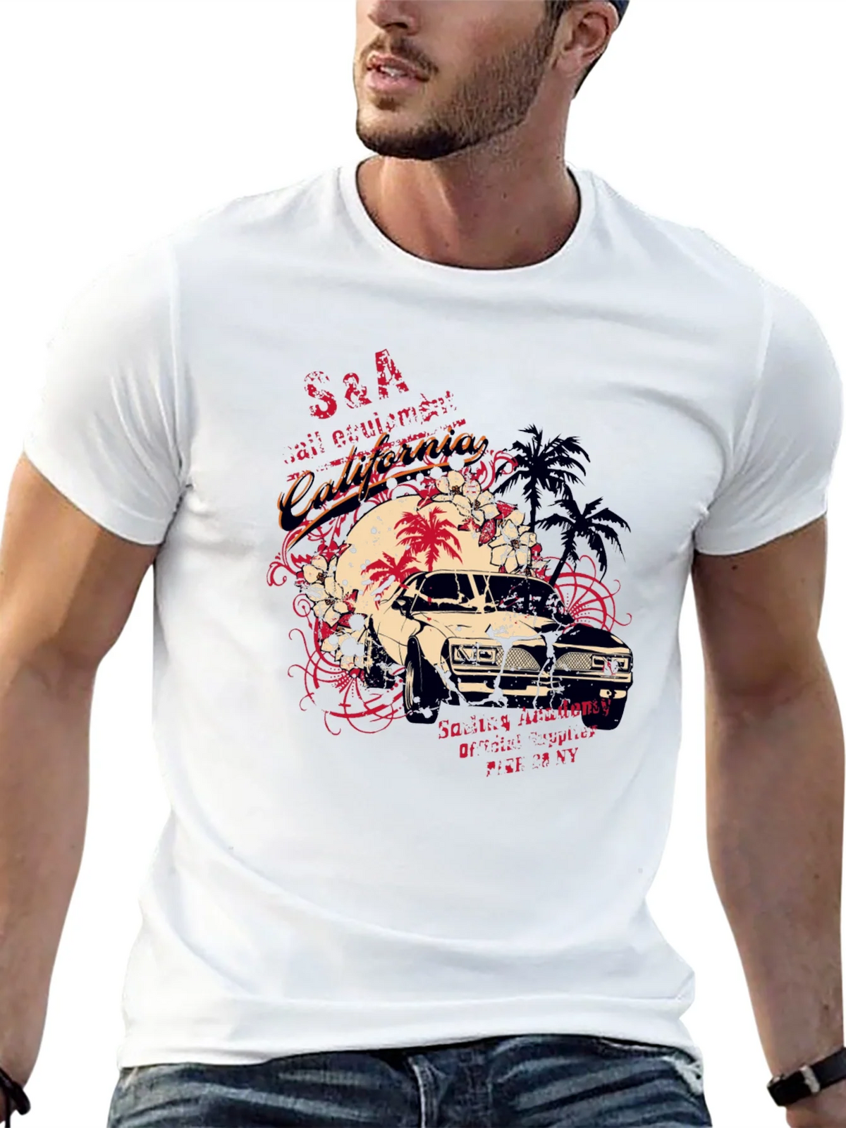 California Car Graphic Tee - Cool Retro Design product image 4