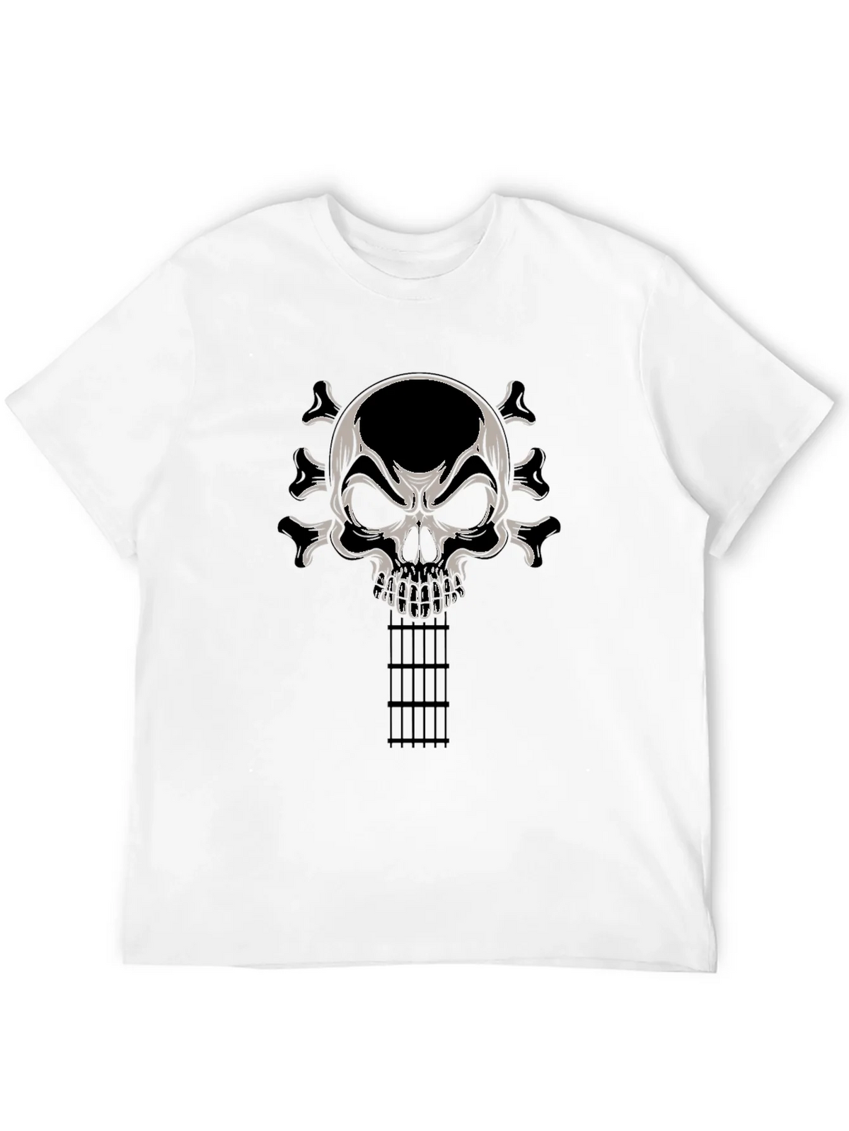 Skull Guitar T-Shirt - Rocker Tee product image 3