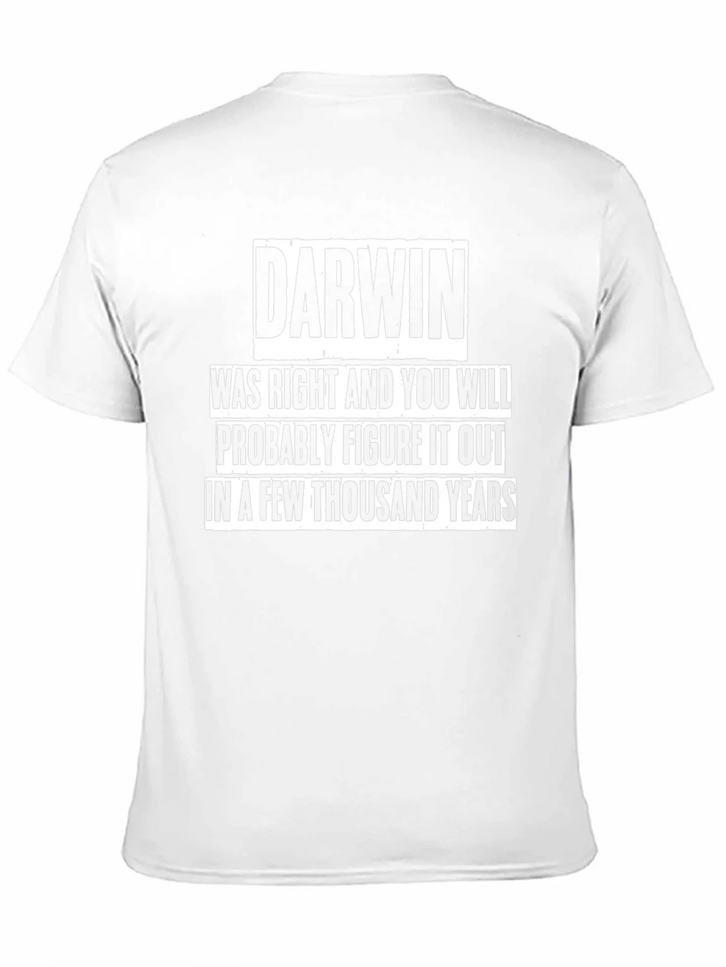 Darwin Was Right T-Shirt Funny Evolution Tee product image 2
