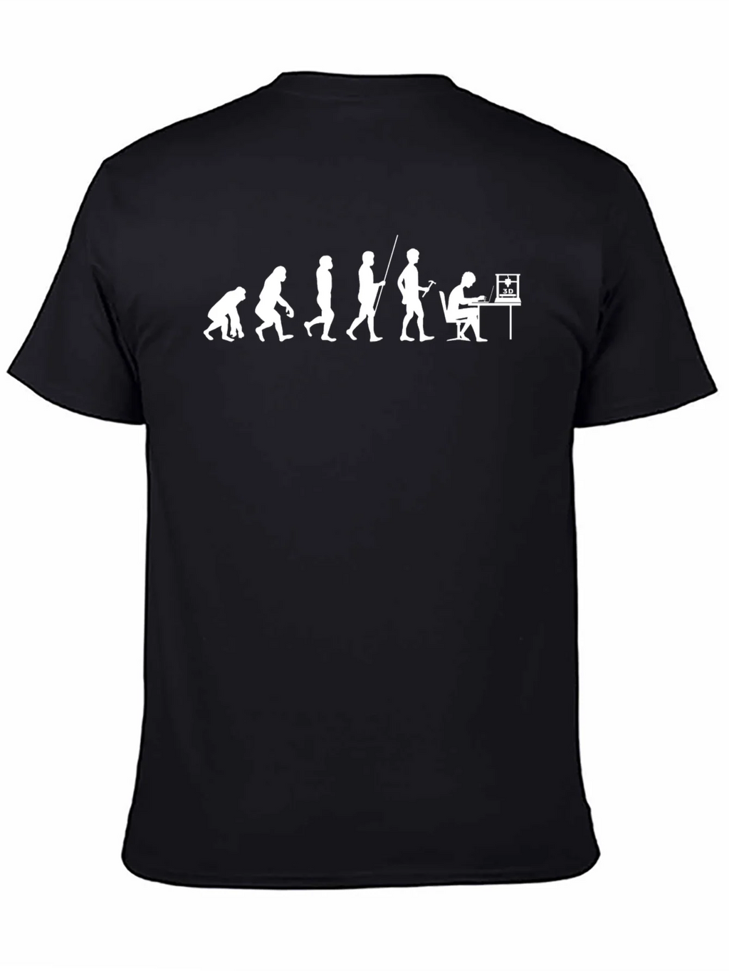 Evolution of 3D Printing Black T-Shirt product image 7