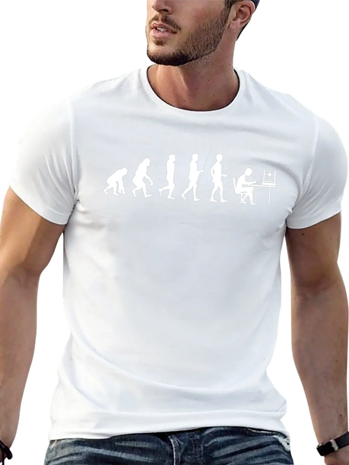 Evolution of 3D Printing Black T-Shirt product image 4