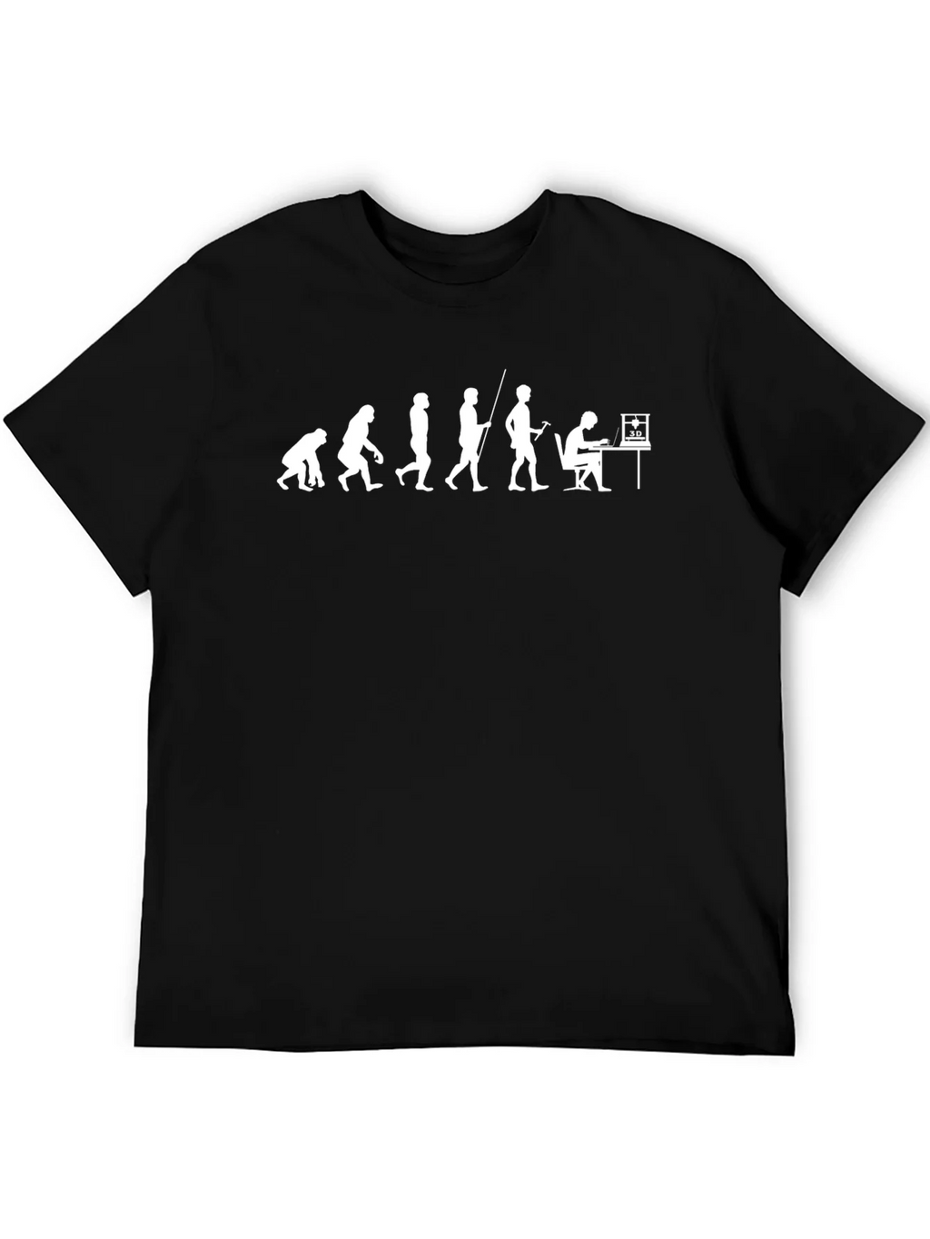 Evolution of 3D Printing Black T-Shirt product image 8