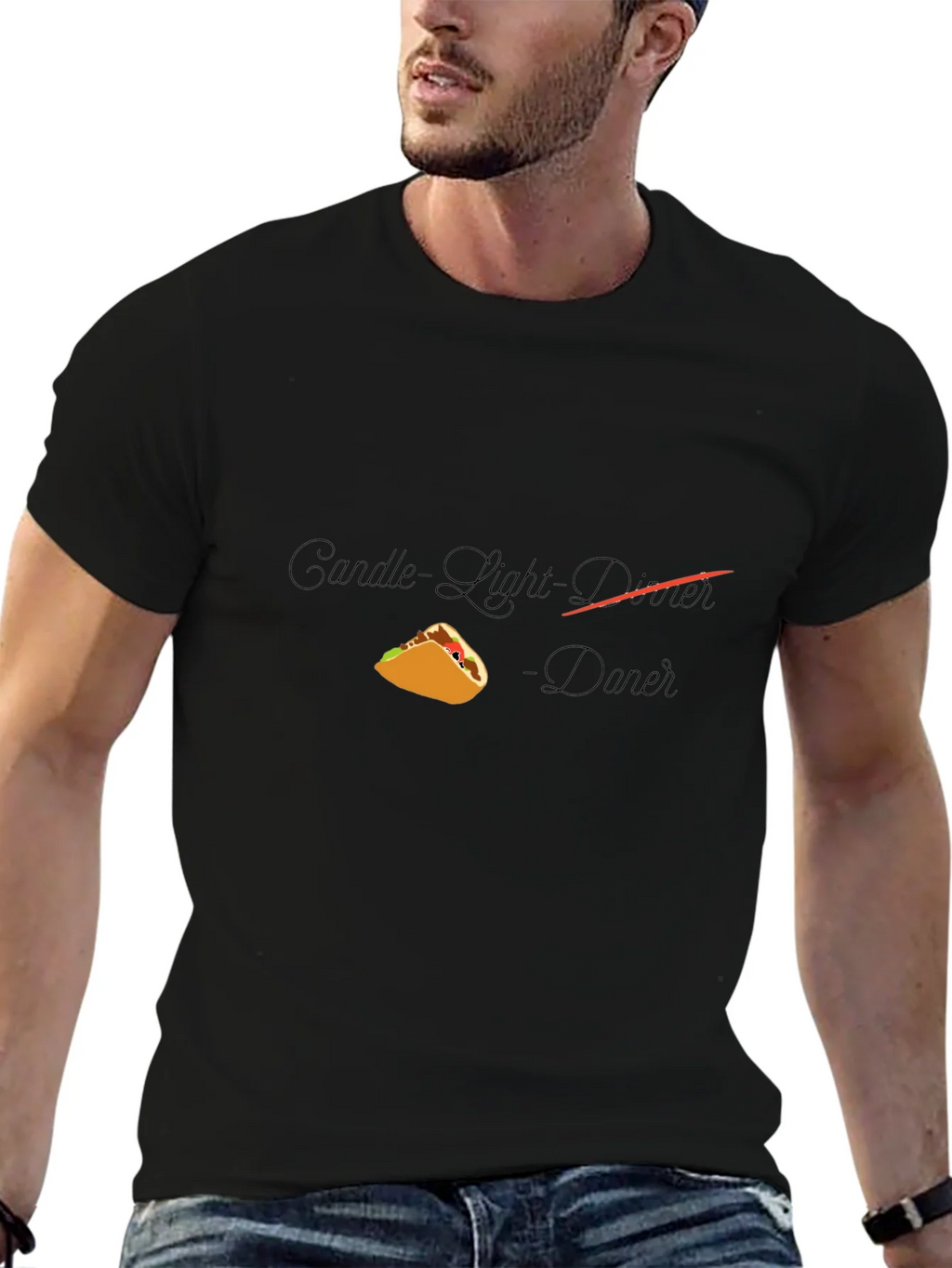 Taco Dinner T-Shirt - Candlelight Novelty Tee product image 9