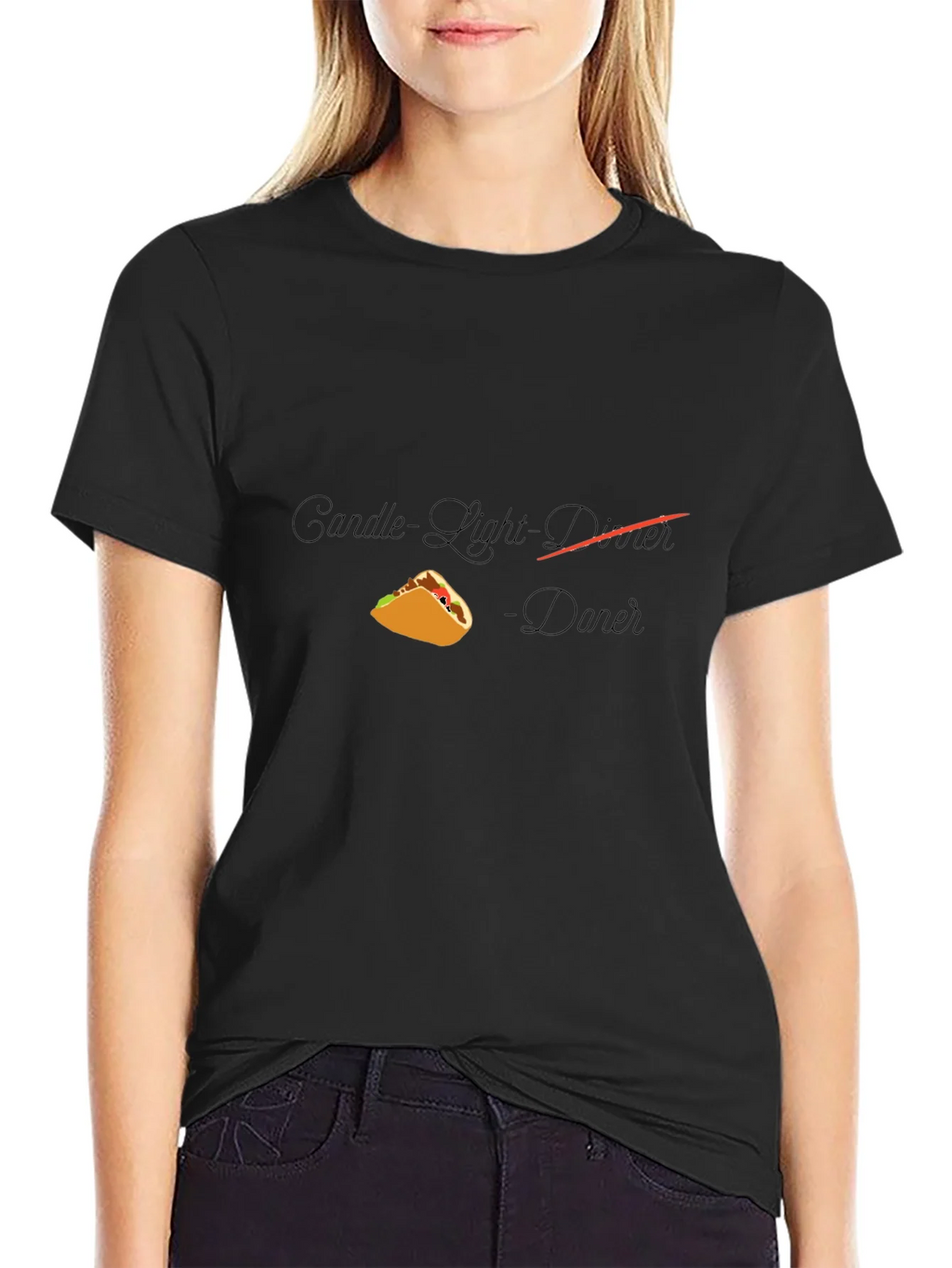 Taco Dinner T-Shirt - Candlelight Novelty Tee product image 5