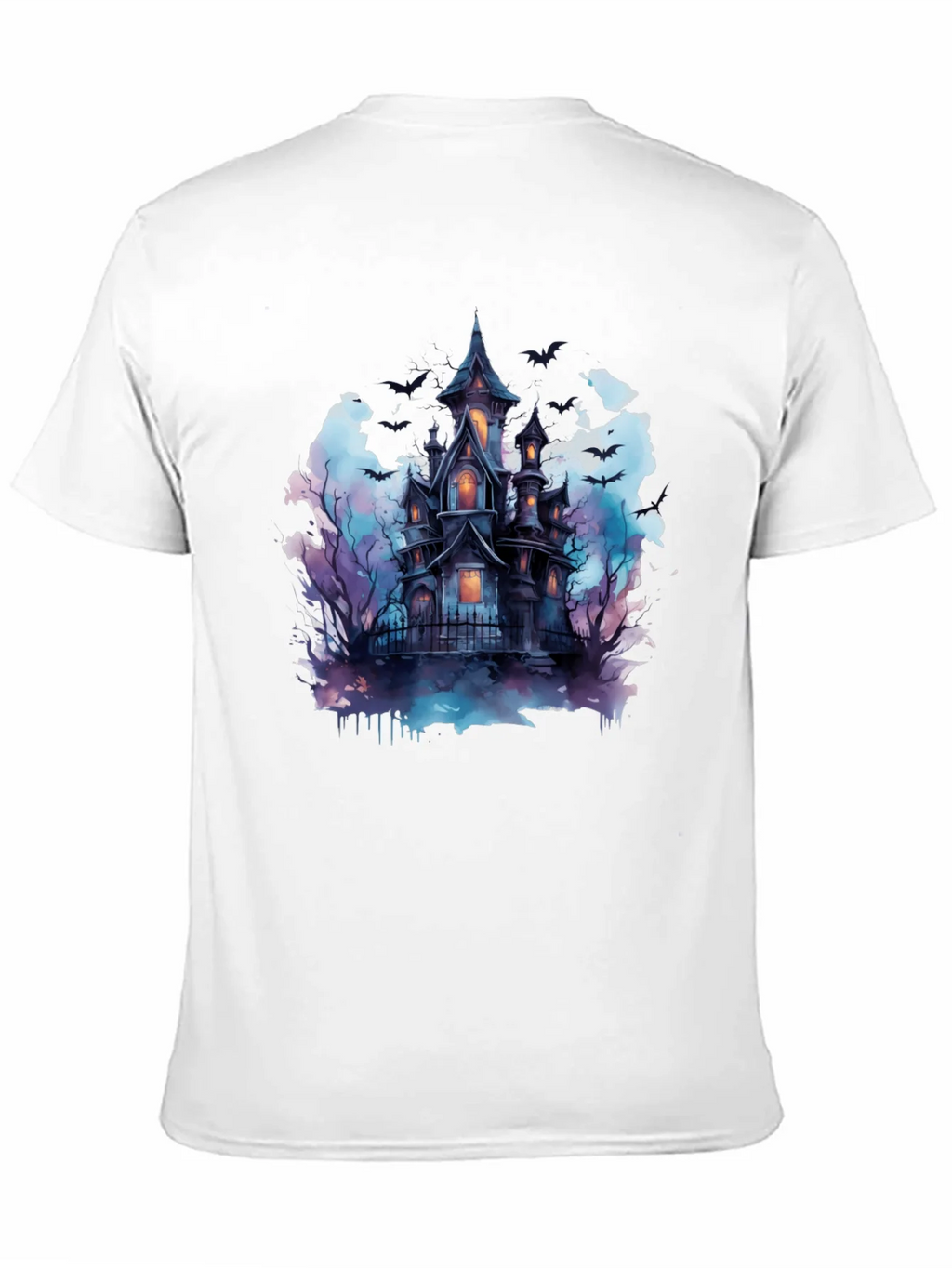 Spooky Haunted House Graphic Tee - Halloween Shirt product image 2