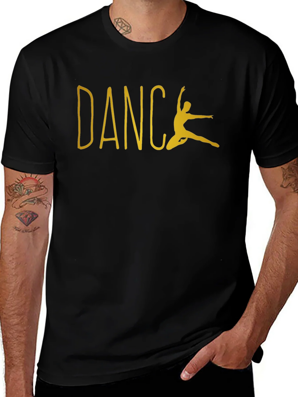 Dance Silhouette Graphic Tee - Black product image 1