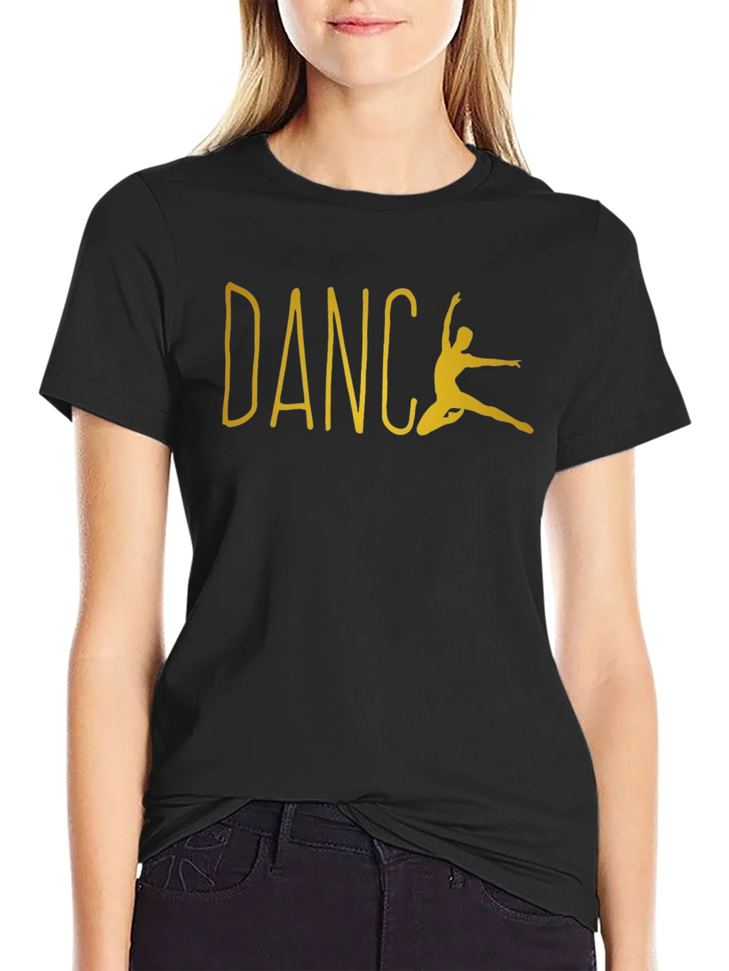 Dance Silhouette Graphic Tee - Black product image 5
