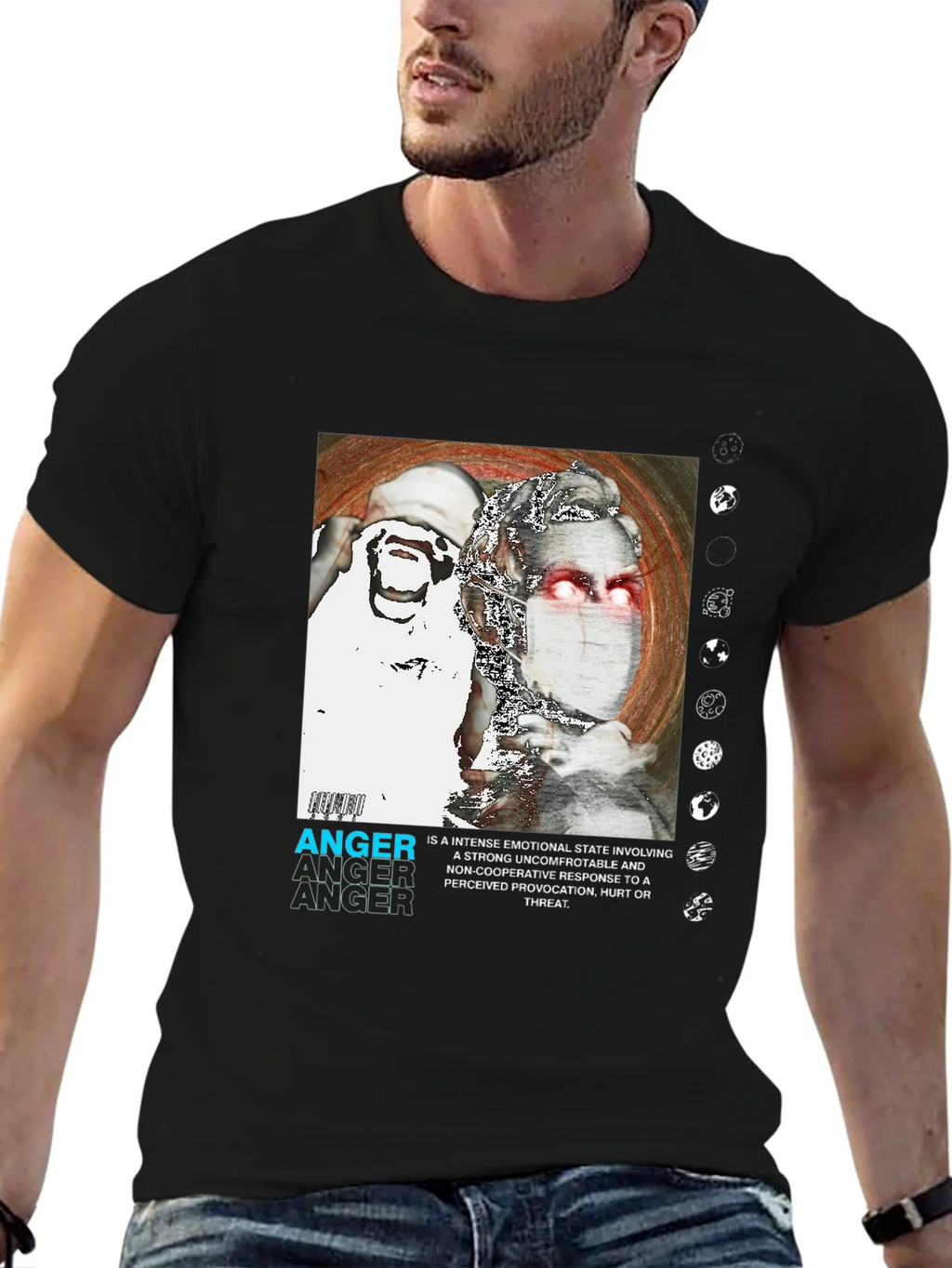 Anger Graphic Print T-Shirt - Modern Streetwear product image 9
