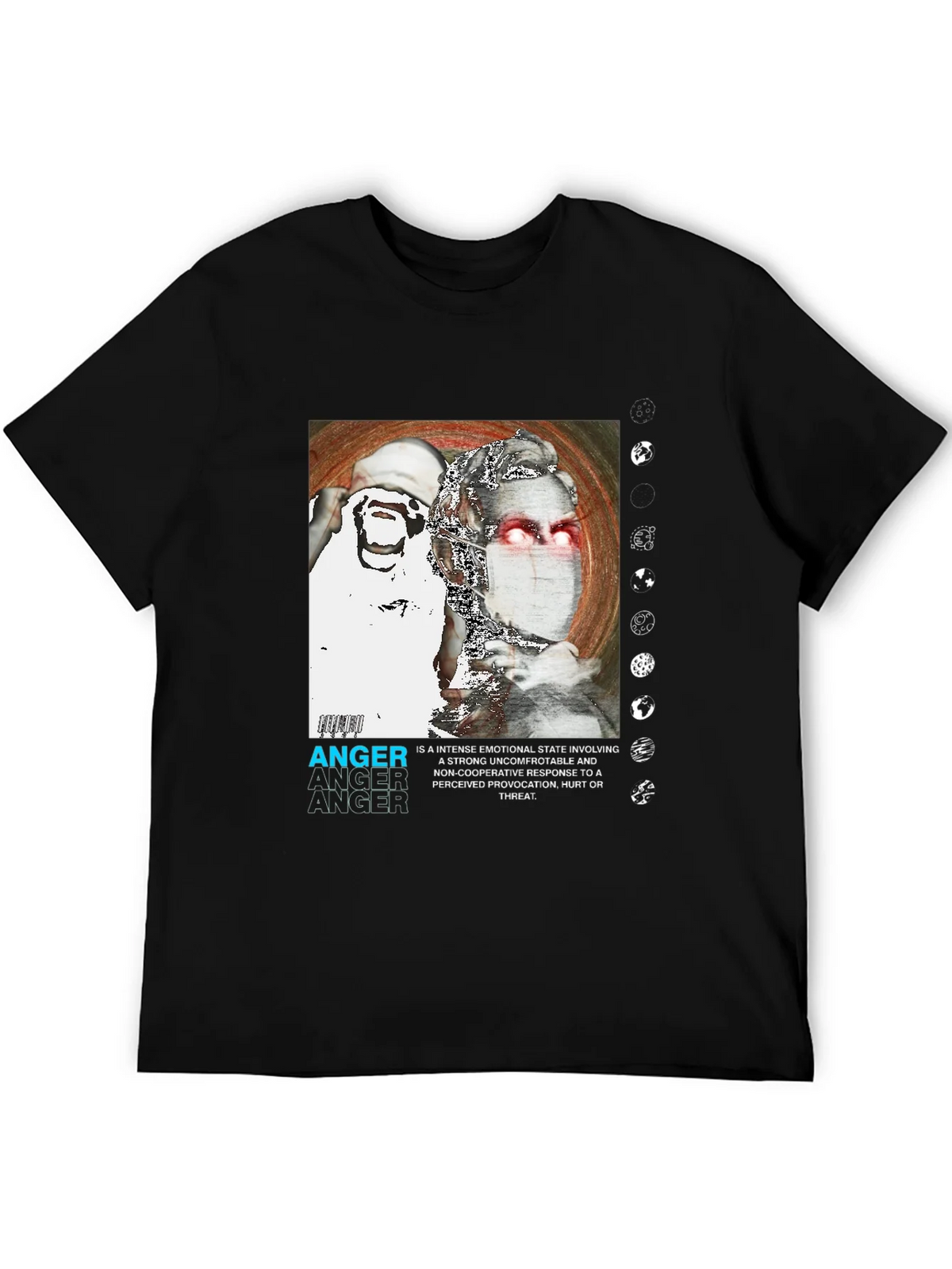 Anger Graphic Print T-Shirt - Modern Streetwear product image 8