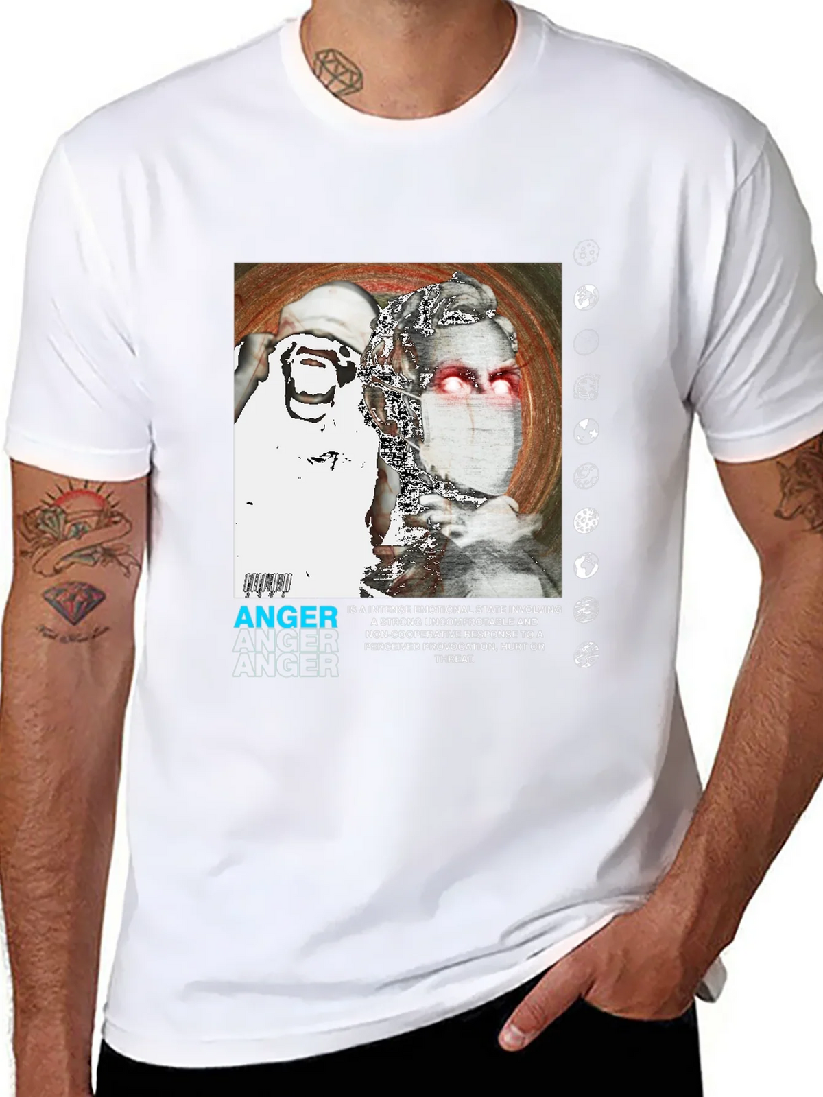 Anger Graphic Print T-Shirt - Modern Streetwear product image 10