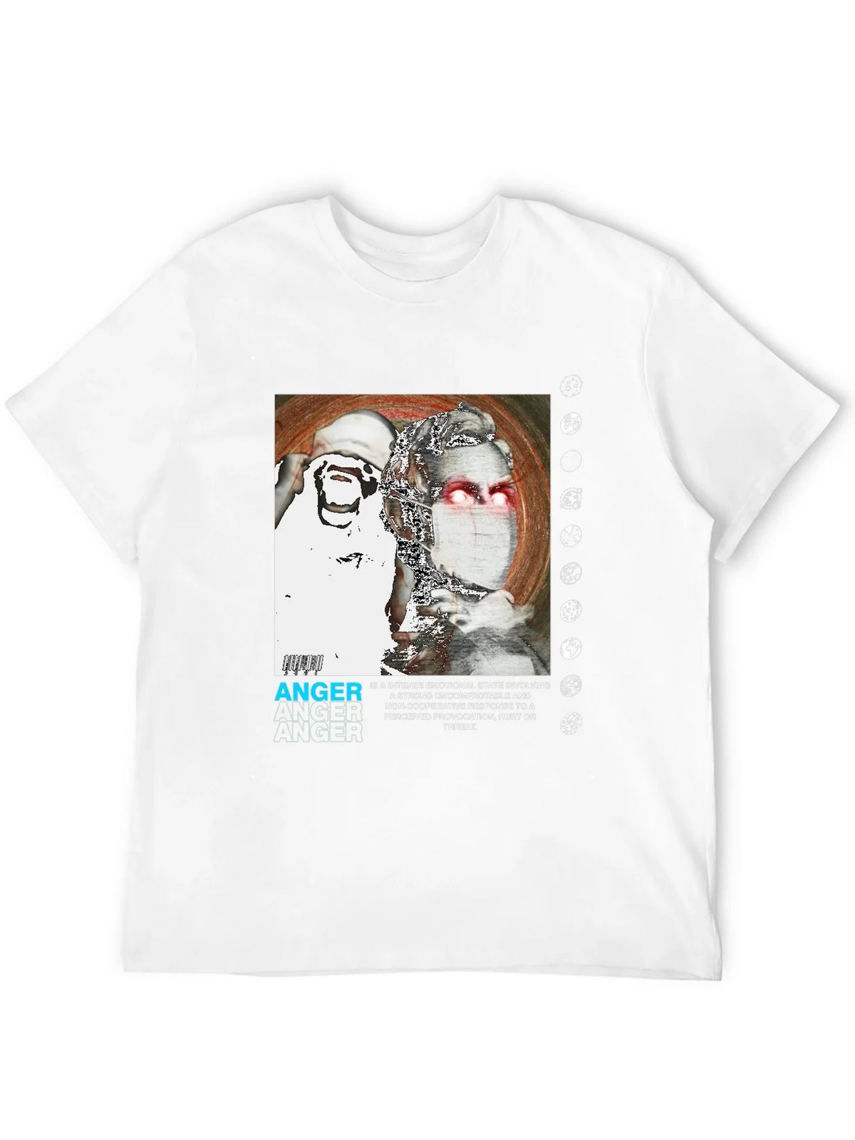 Anger Graphic Print T-Shirt - Modern Streetwear product image 3