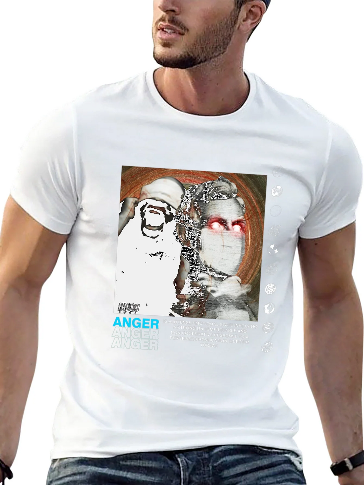 Anger Graphic Print T-Shirt - Modern Streetwear product image 4