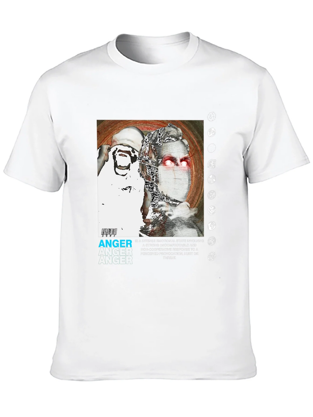Anger Graphic Print T-Shirt - Modern Streetwear product image 12