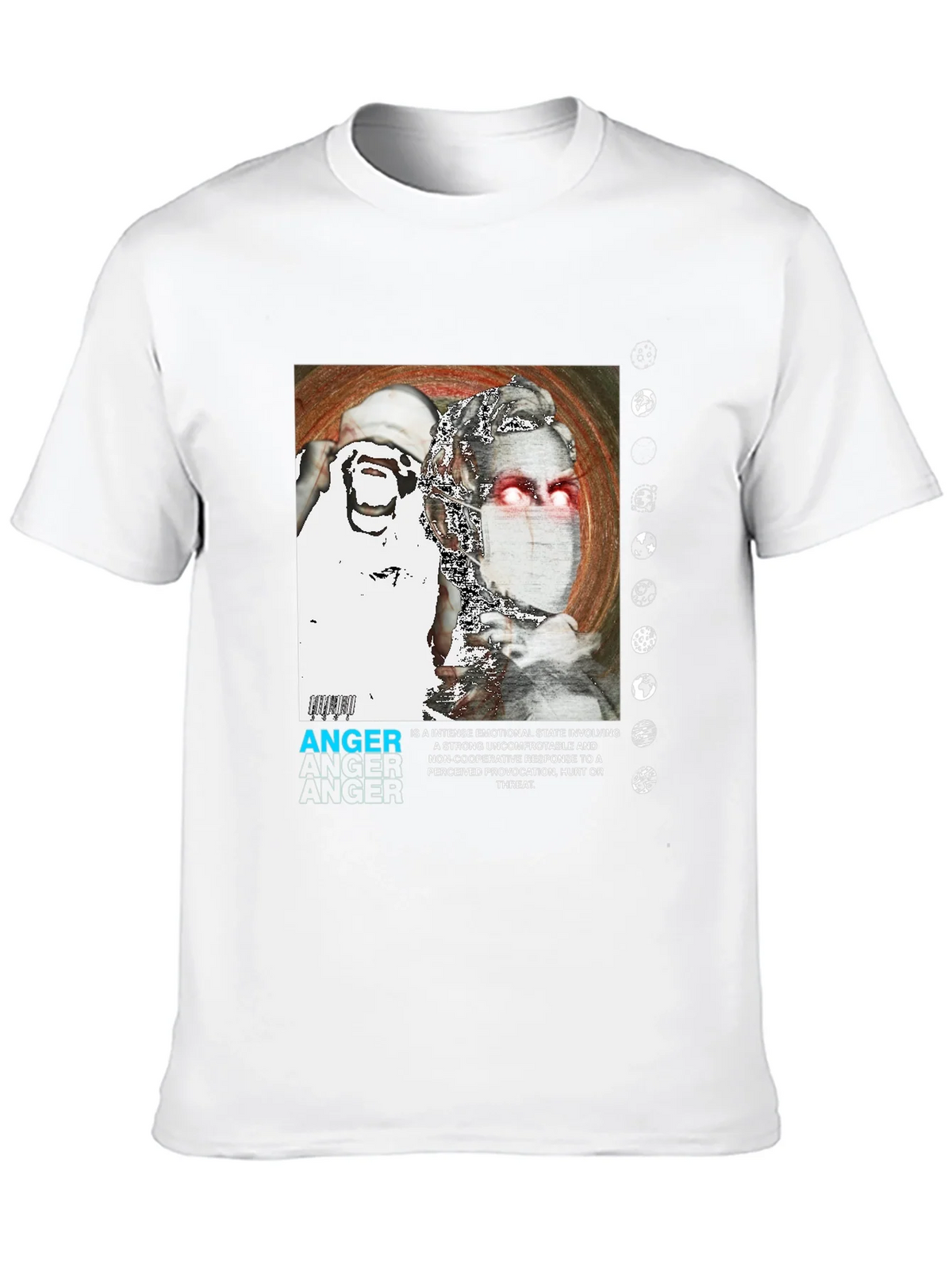 Anger Graphic Print T-Shirt - Modern Streetwear product image 12