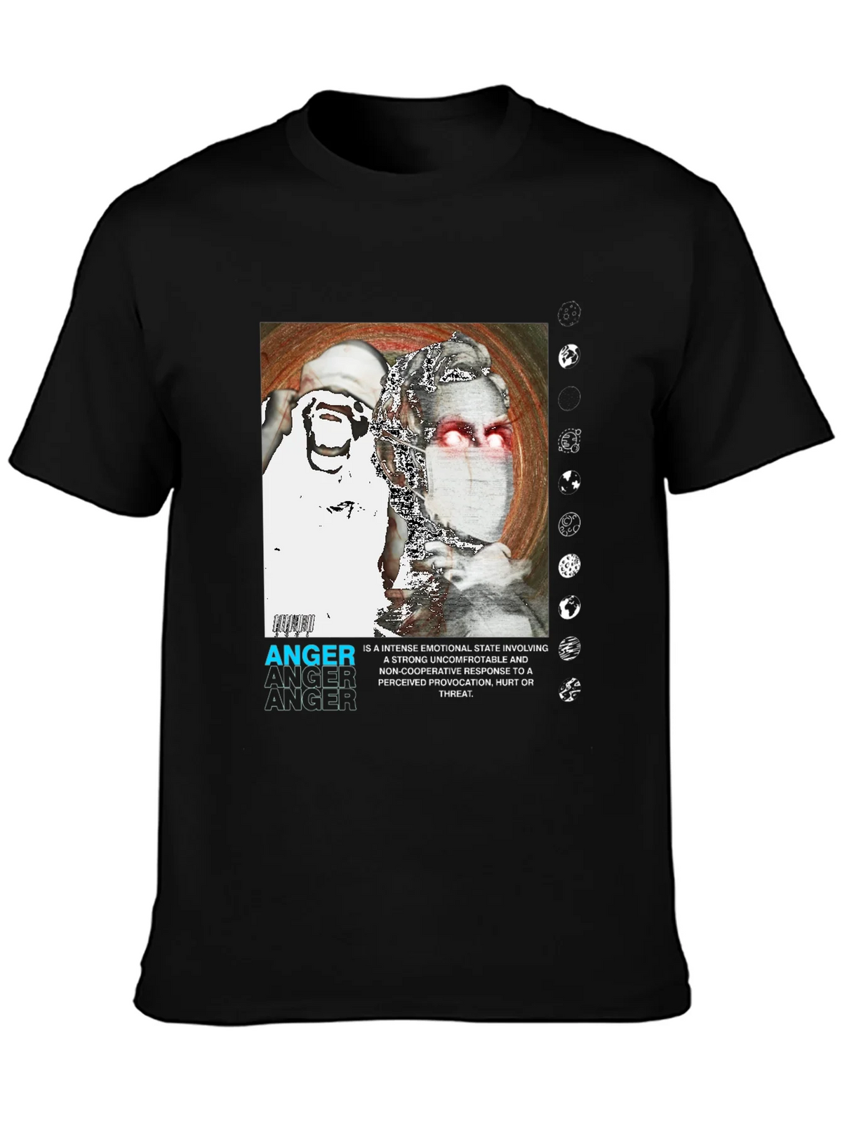 Anger Graphic Print T-Shirt - Modern Streetwear product image 6