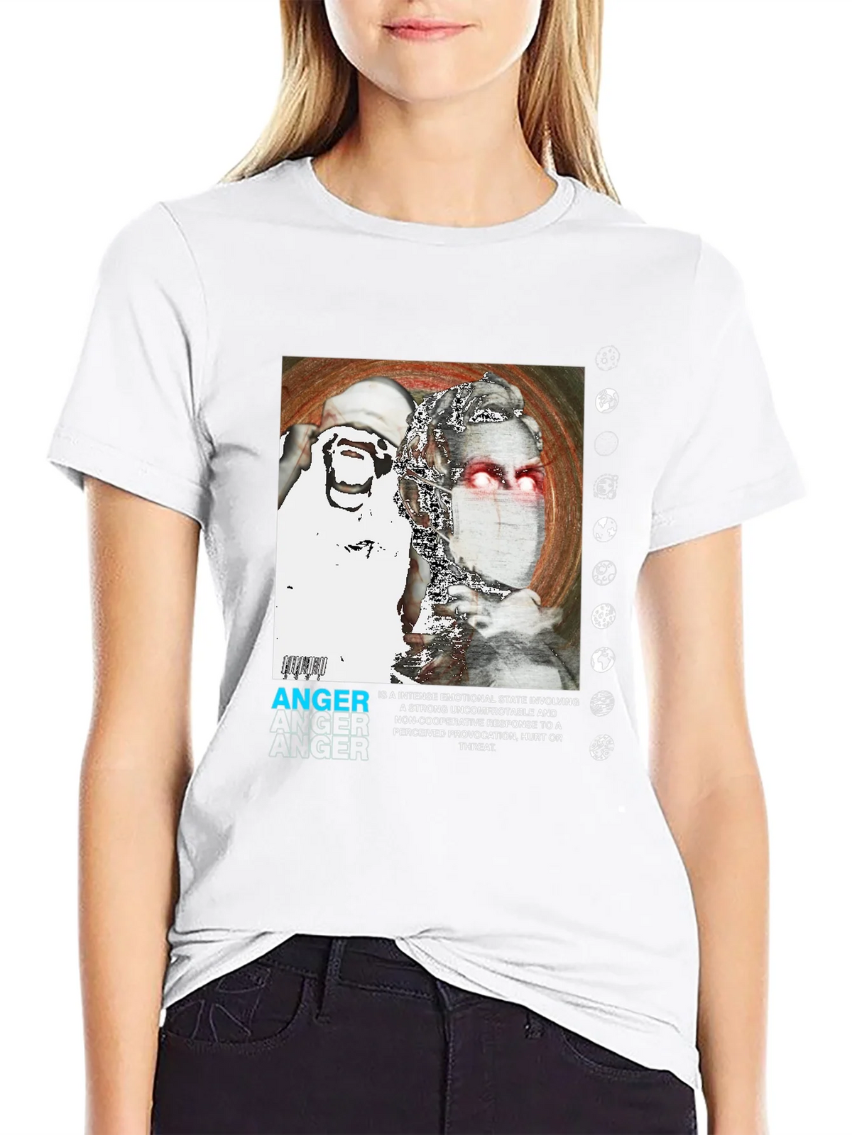Anger Graphic Print T-Shirt - Modern Streetwear product image 11