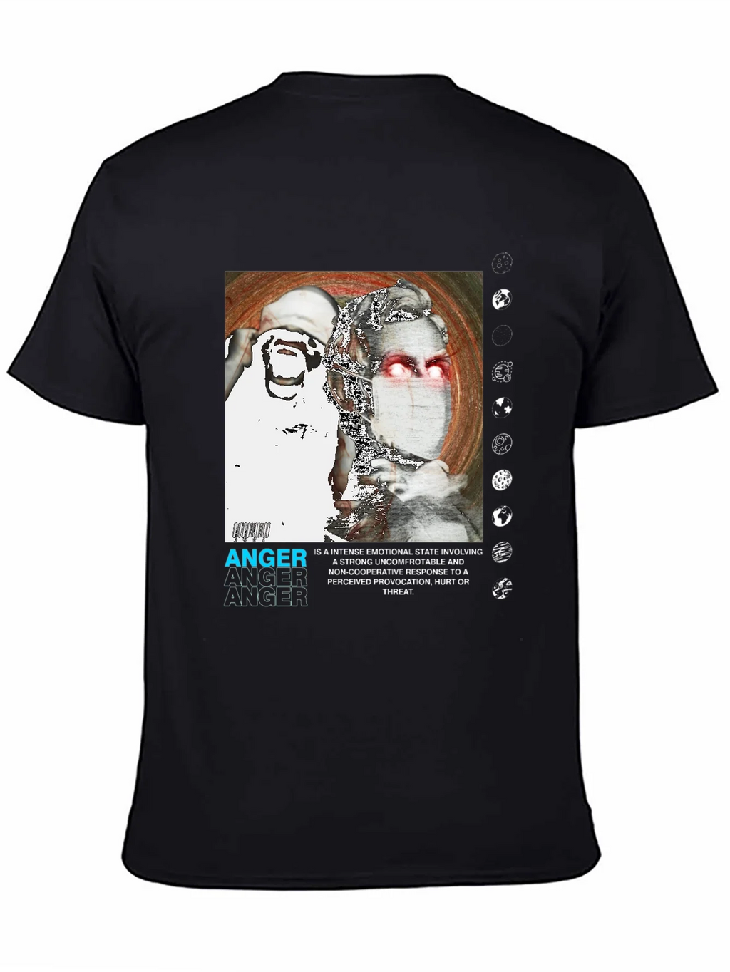 Anger Graphic Print T-Shirt - Modern Streetwear product image 7