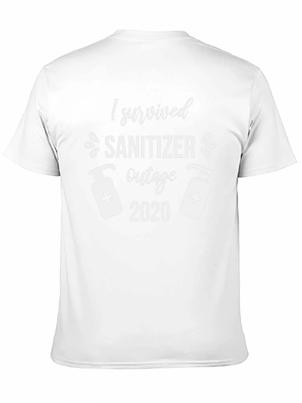 I Survived Sanitizer Outage 2020 Black T-Shirt product image 2