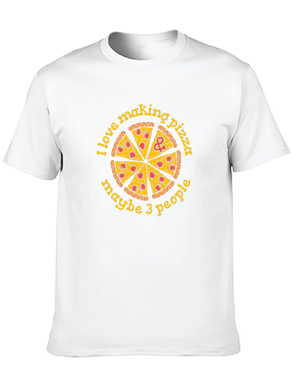 I Love Making Pizza Funny Graphic Tee - Black Cotton T-Shirt product image 12