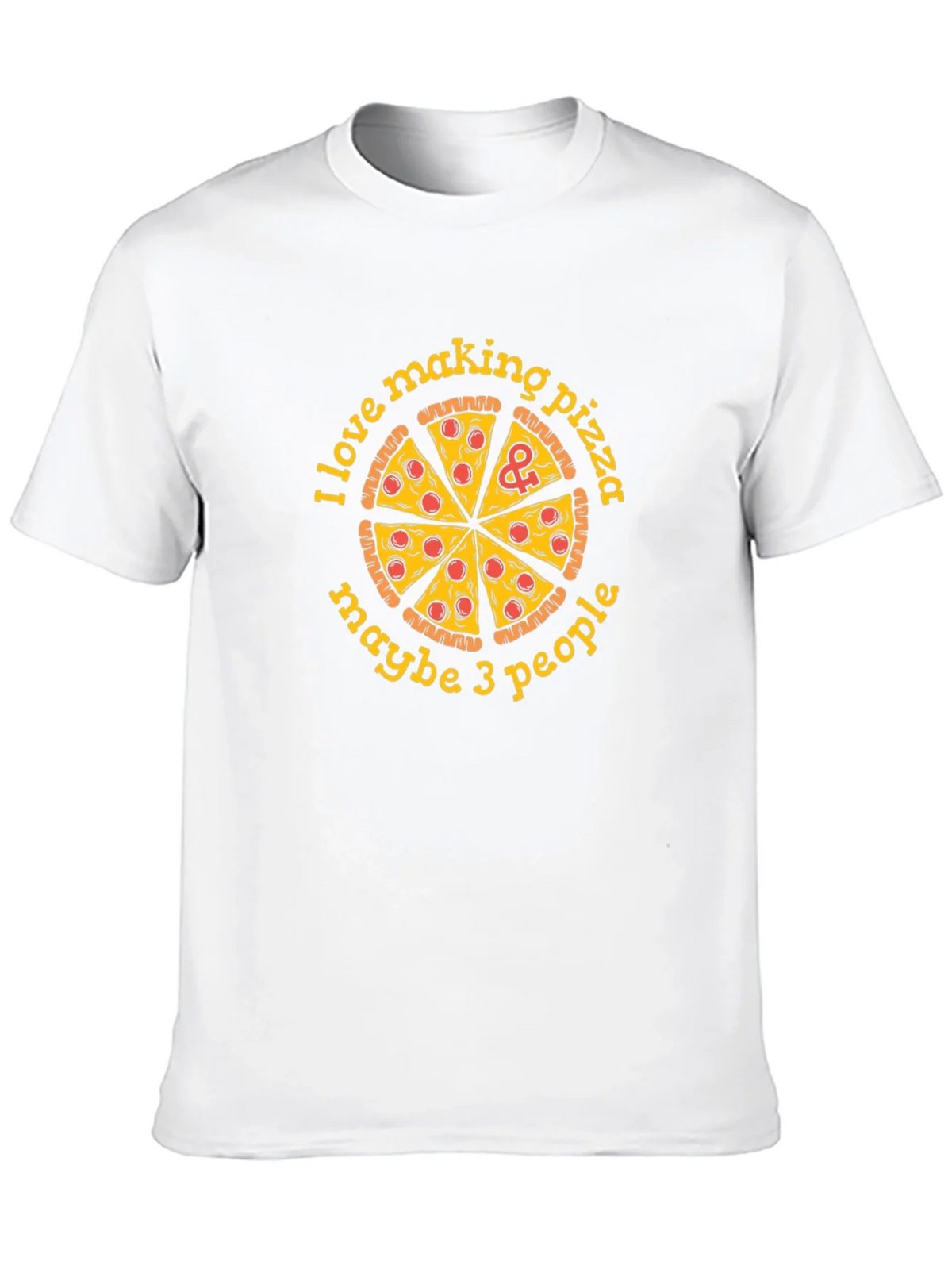 I Love Making Pizza Funny Graphic Tee - Black Cotton T-Shirt product image 12