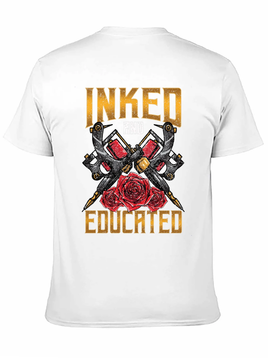 Inked and Educated Tattoo Artist T-Shirt product image 2