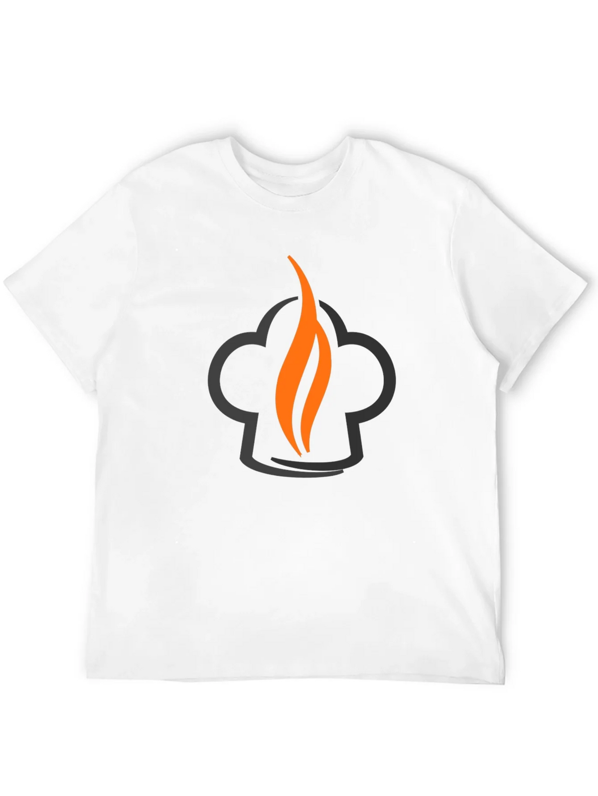 Chefs Flame Graphic Tee - Black Cotton Blend