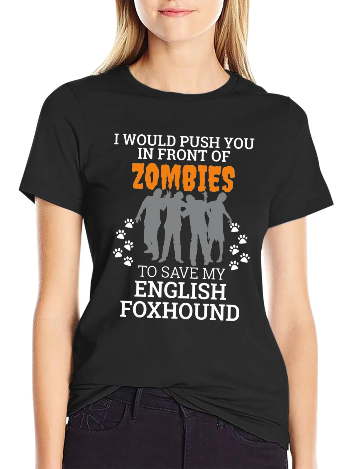 Zombie English Foxhound T-Shirt product image 5