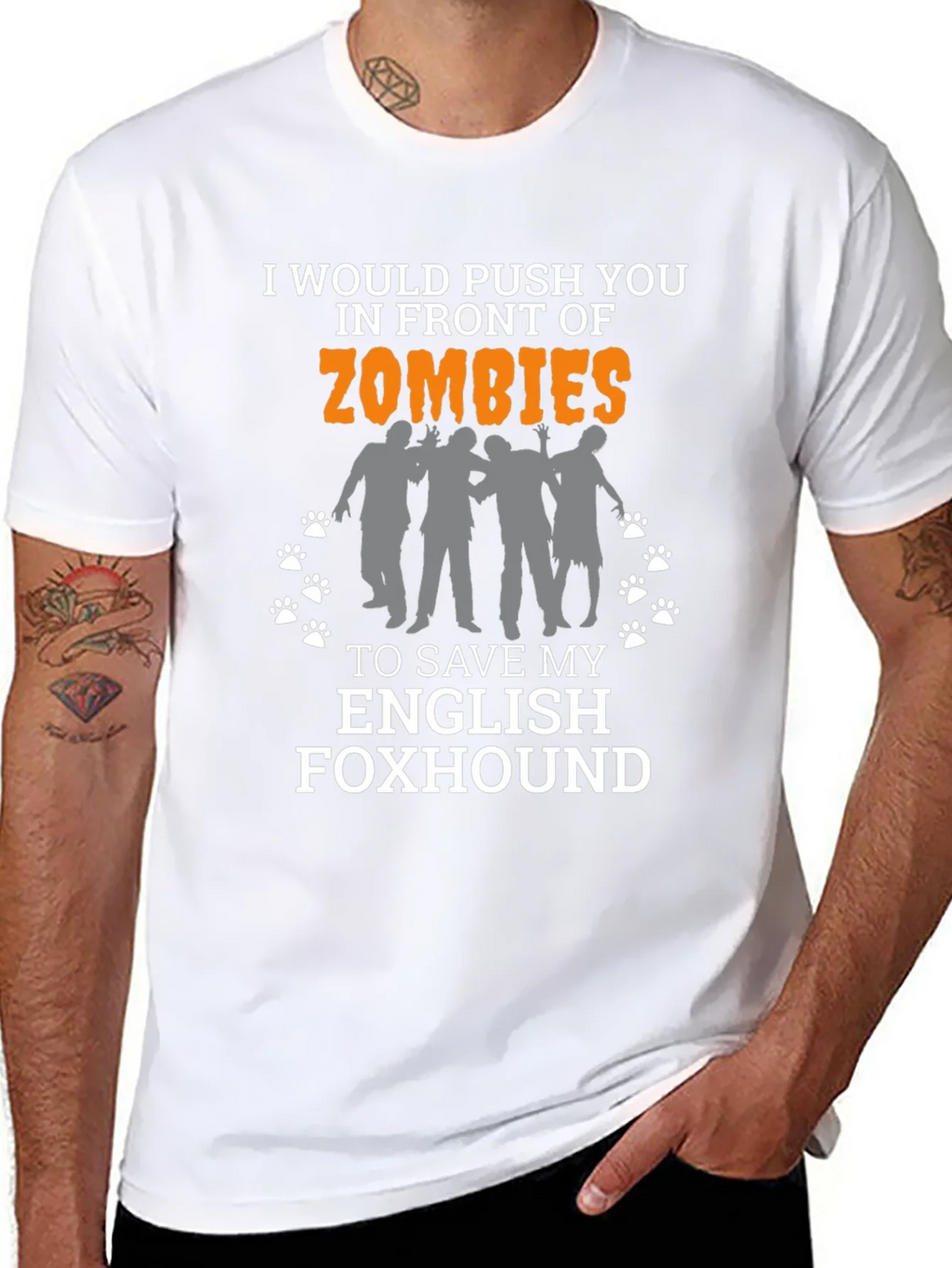 Zombie English Foxhound T-Shirt product image 10