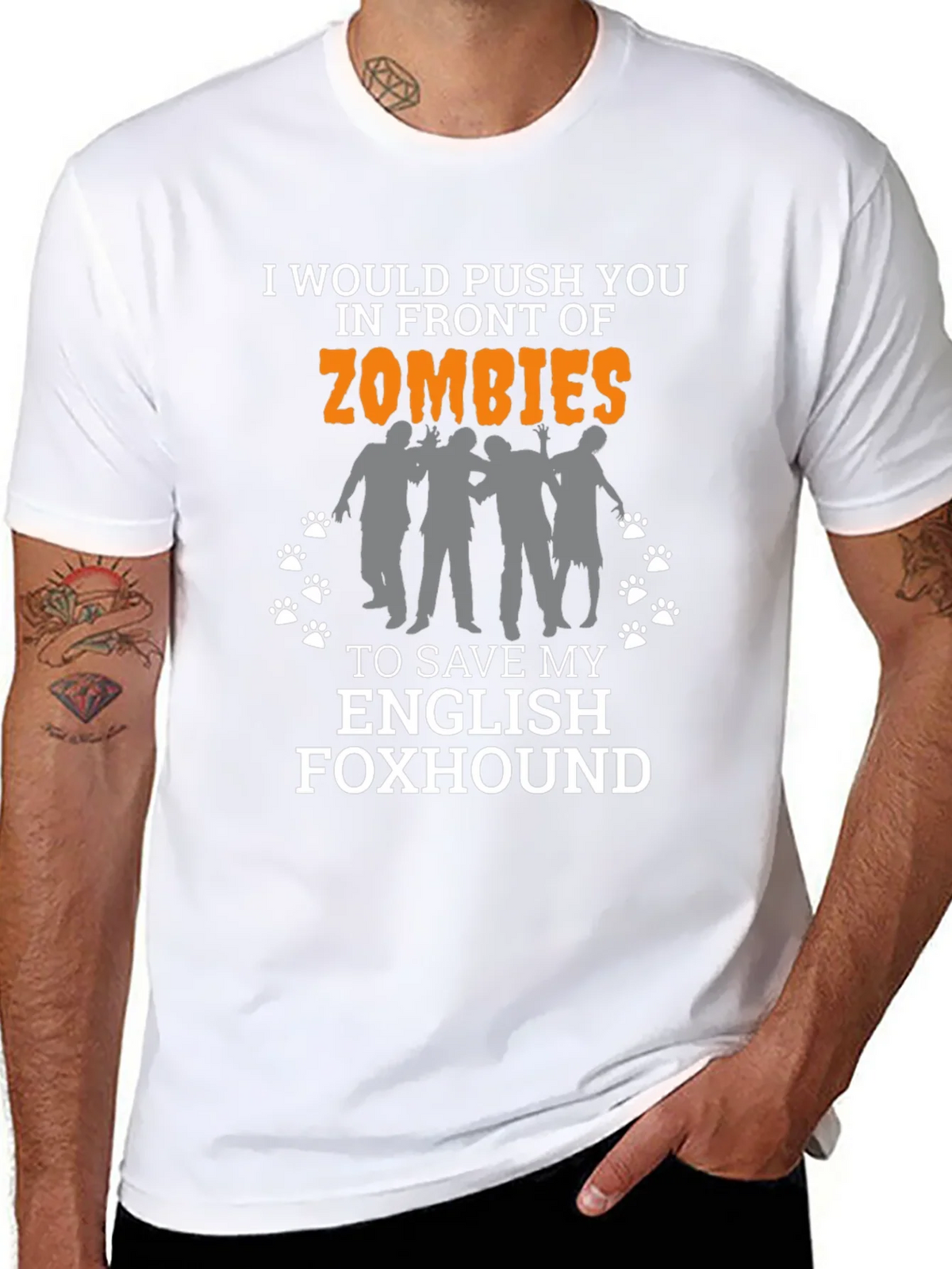 Zombie English Foxhound T-Shirt product image 10